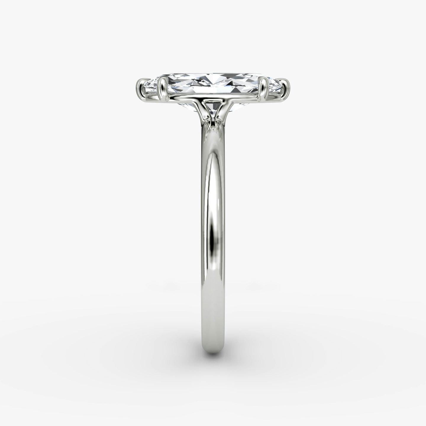 The Signature | Pavé Marquise | Platinum | Band: Plain | Band width: Large | Setting style: Plain | Diamond orientation: vertical | Carat weight: See full inventory
