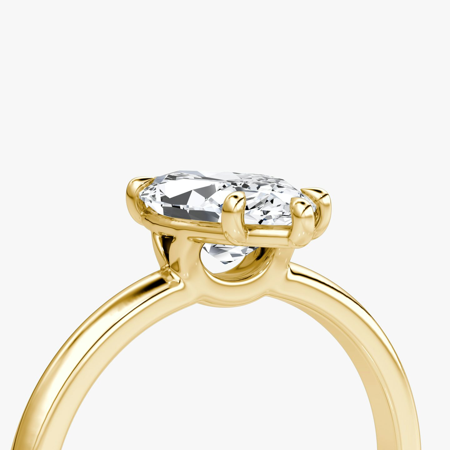 The Signature | Pavé Marquise | 18k | 18k Yellow Gold | Band: Plain | Band width: Large | Setting style: Plain | Diamond orientation: vertical | Carat weight: See full inventory
