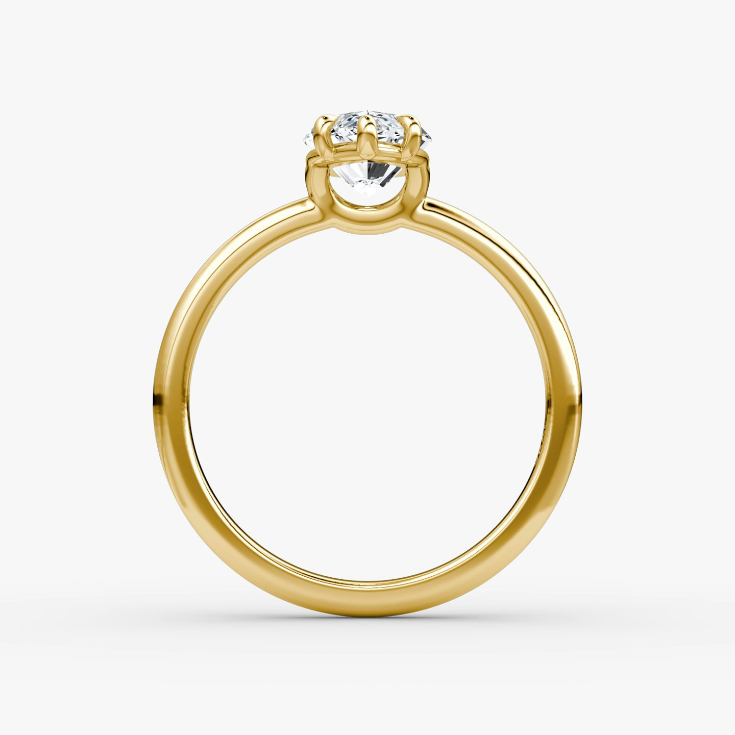 The Signature | Pavé Marquise | 18k | 18k Yellow Gold | Band: Plain | Band width: Large | Setting style: Plain | Diamond orientation: vertical | Carat weight: See full inventory