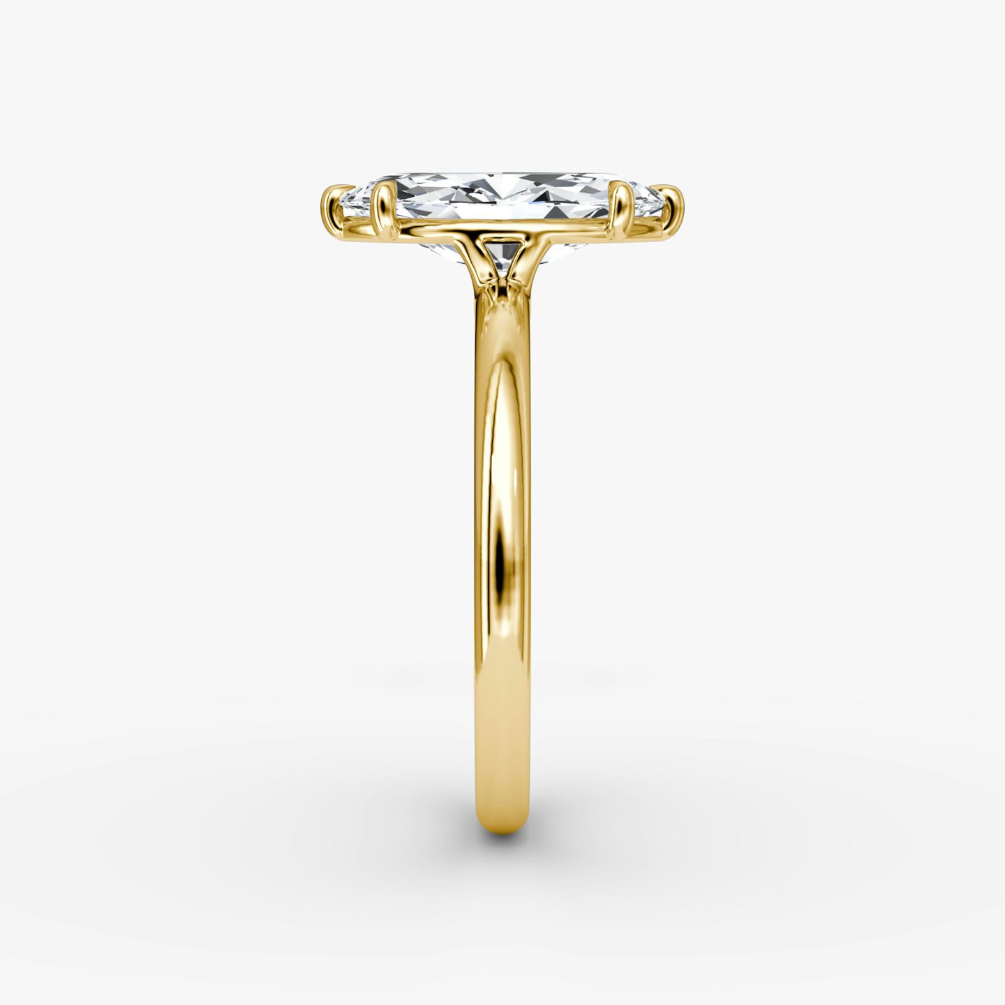 The Signature | Pavé Marquise | 18k | 18k Yellow Gold | Band width: Large | Band: Plain | Setting style: Plain | Diamond orientation: vertical | Carat weight: See full inventory