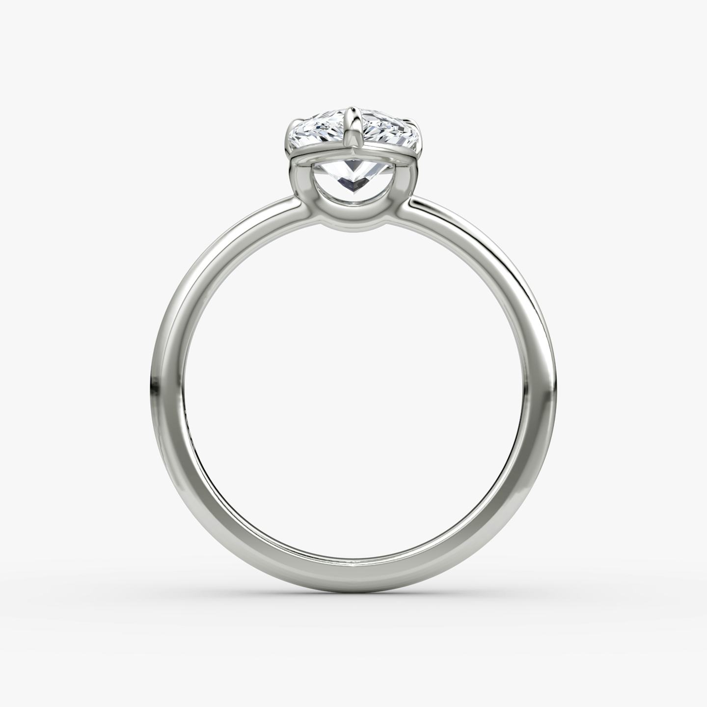 The Signature | Pear | Platinum | Band width: Large | Band: Plain | Setting style: Plain | Diamond orientation: vertical | Carat weight: See full inventory