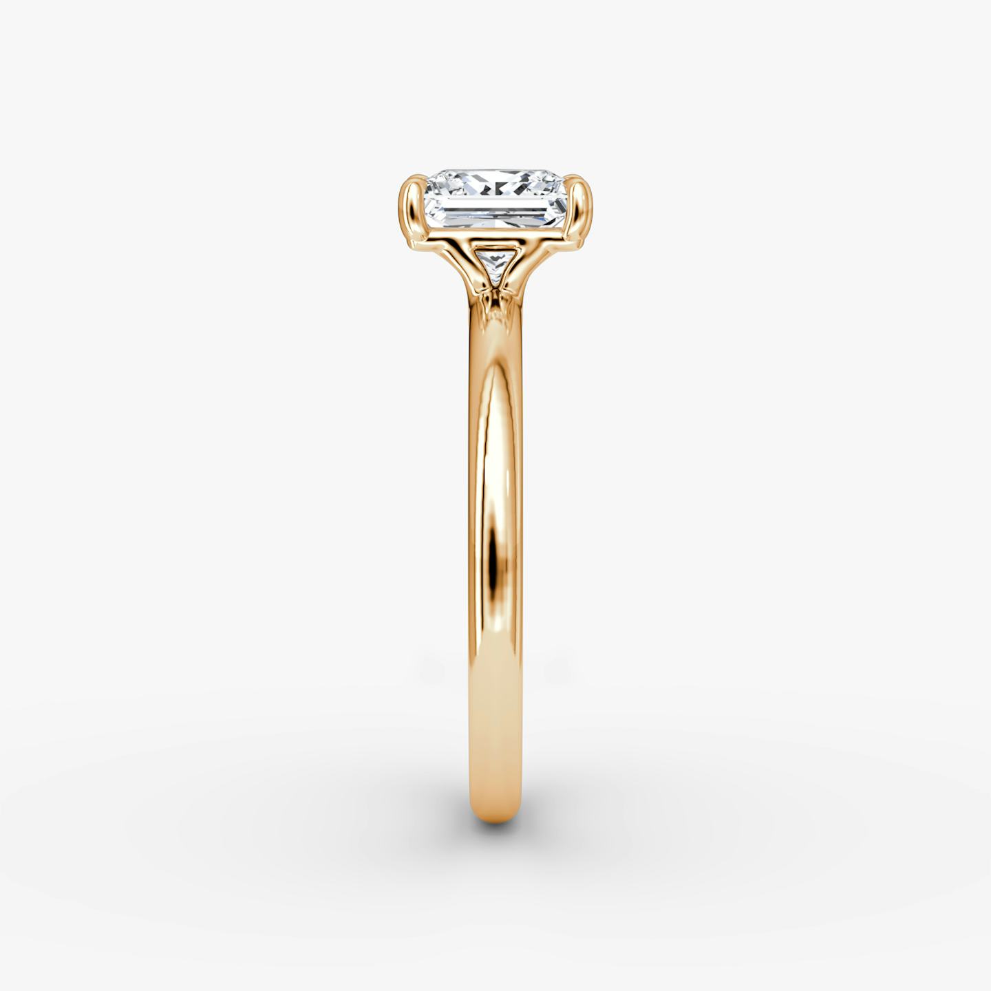 The Signature | Princess | 14k | 14k Rose Gold | Band width: Large | Band: Plain | Setting style: Plain | Diamond orientation: vertical | Carat weight: See full inventory