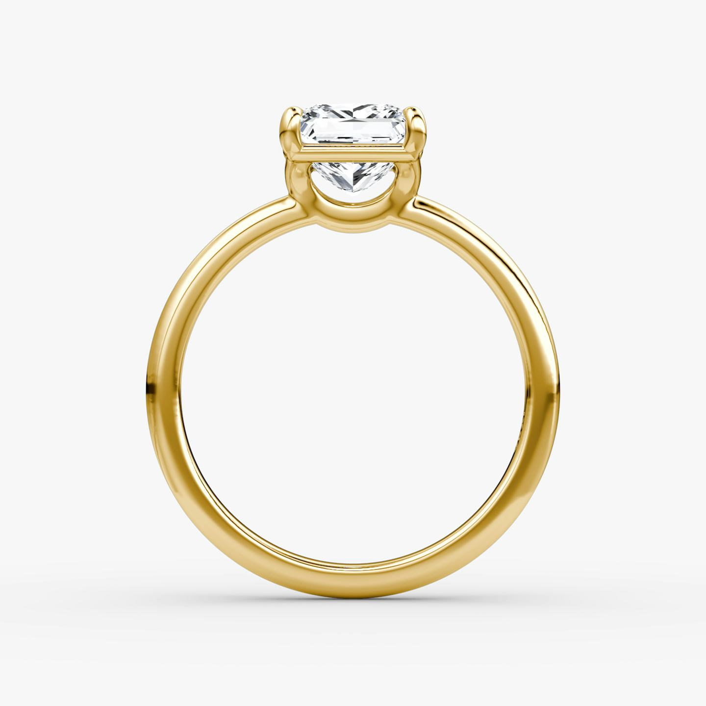 The Signature | Princess | 18k | 18k Yellow Gold | Band width: Large | Band: Plain | Setting style: Plain | Diamond orientation: vertical | Carat weight: See full inventory
