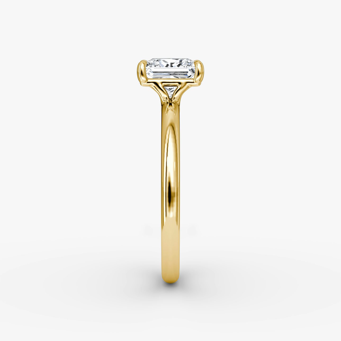 The Signature | Princess | 18k | 18k Yellow Gold | Band: Plain | Band width: Large | Setting style: Plain | Diamond orientation: vertical | Carat weight: See full inventory