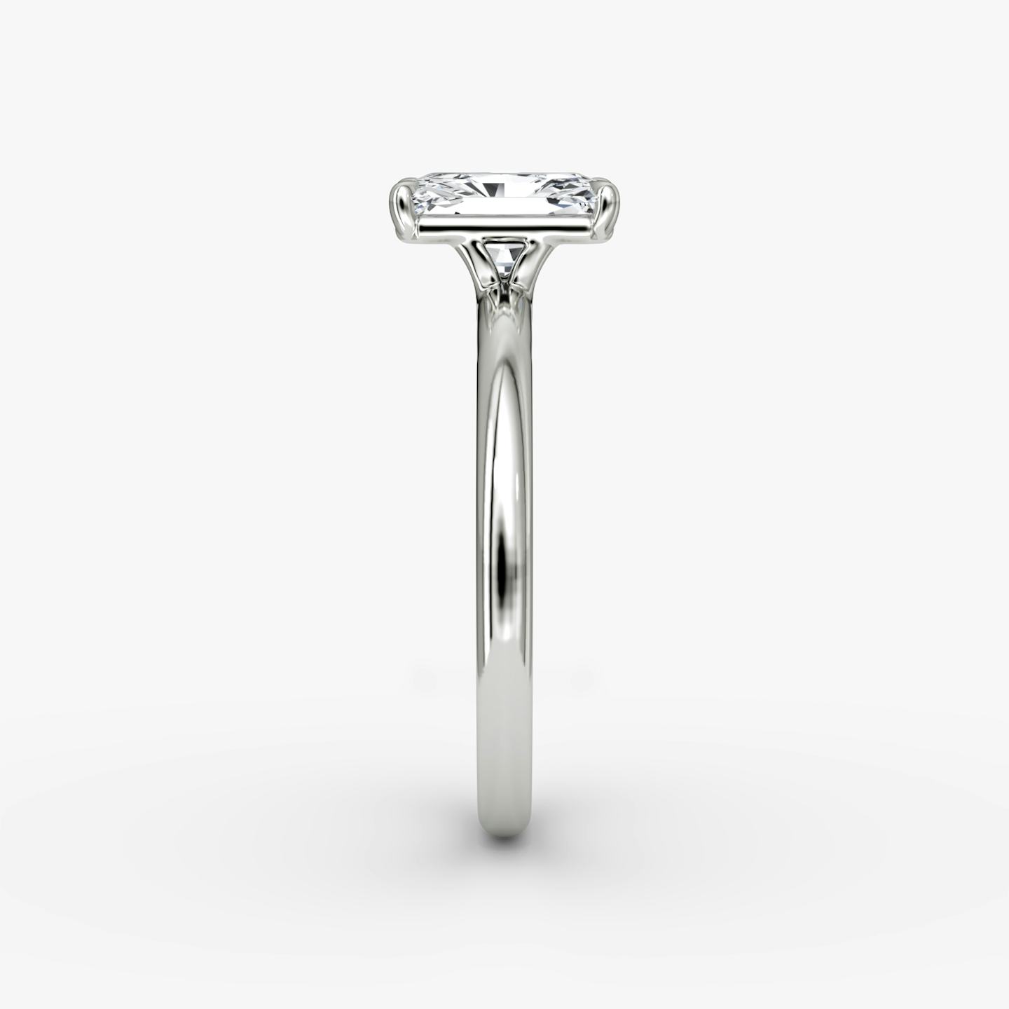 The Signature | Radiant | 18k | 18k White Gold | Band width: Large | Band: Plain | Setting style: Plain | Diamond orientation: vertical | Carat weight: See full inventory