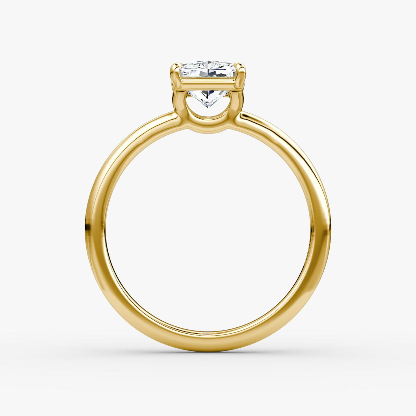 The Signature | Radiant | 18k | 18k Yellow Gold | Band width: Large | Band: Plain | Setting style: Plain | Diamond orientation: vertical | Carat weight: See full inventory