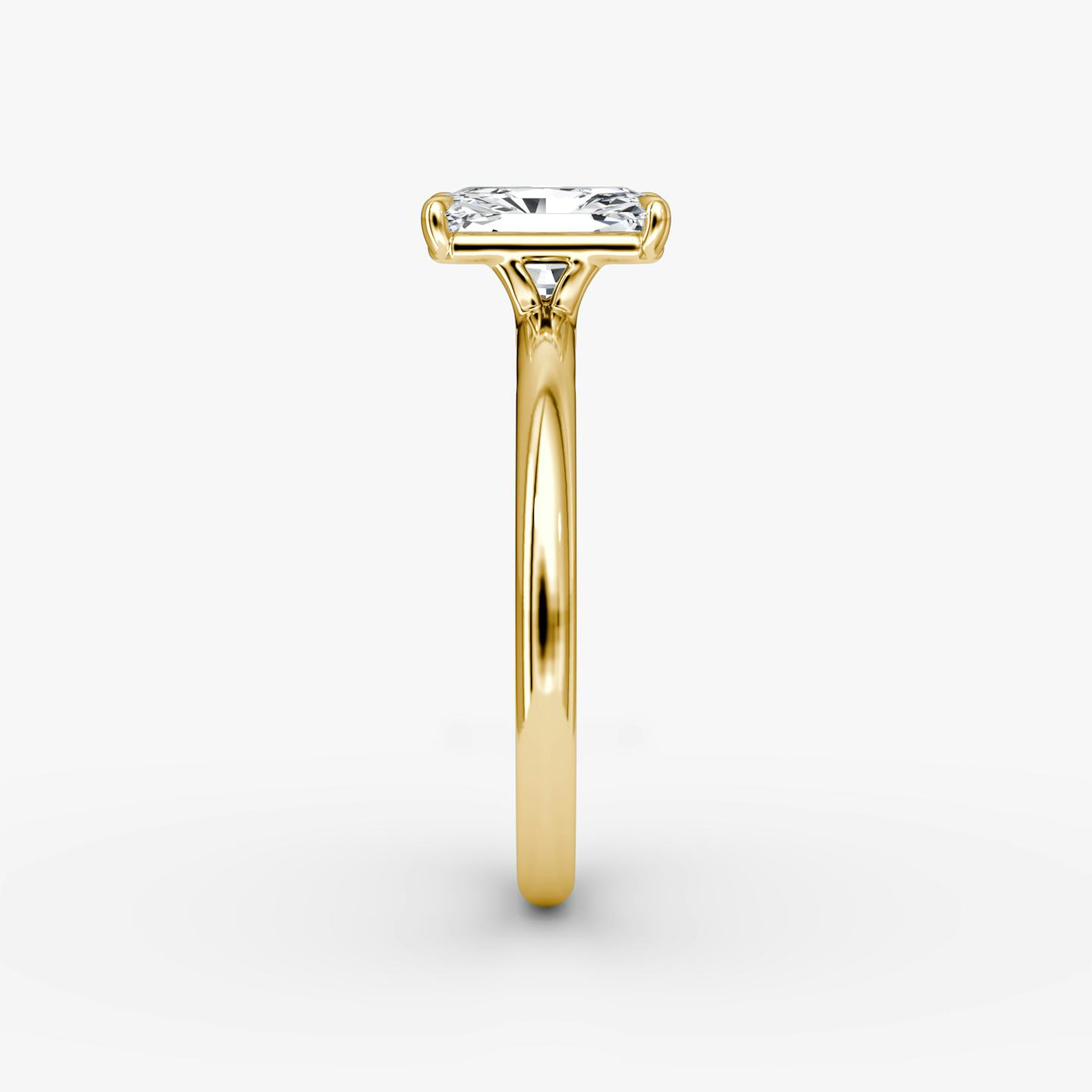 The Signature | Radiant | 18k | 18k Yellow Gold | Band width: Large | Band: Plain | Setting style: Plain | Diamond orientation: vertical | Carat weight: See full inventory