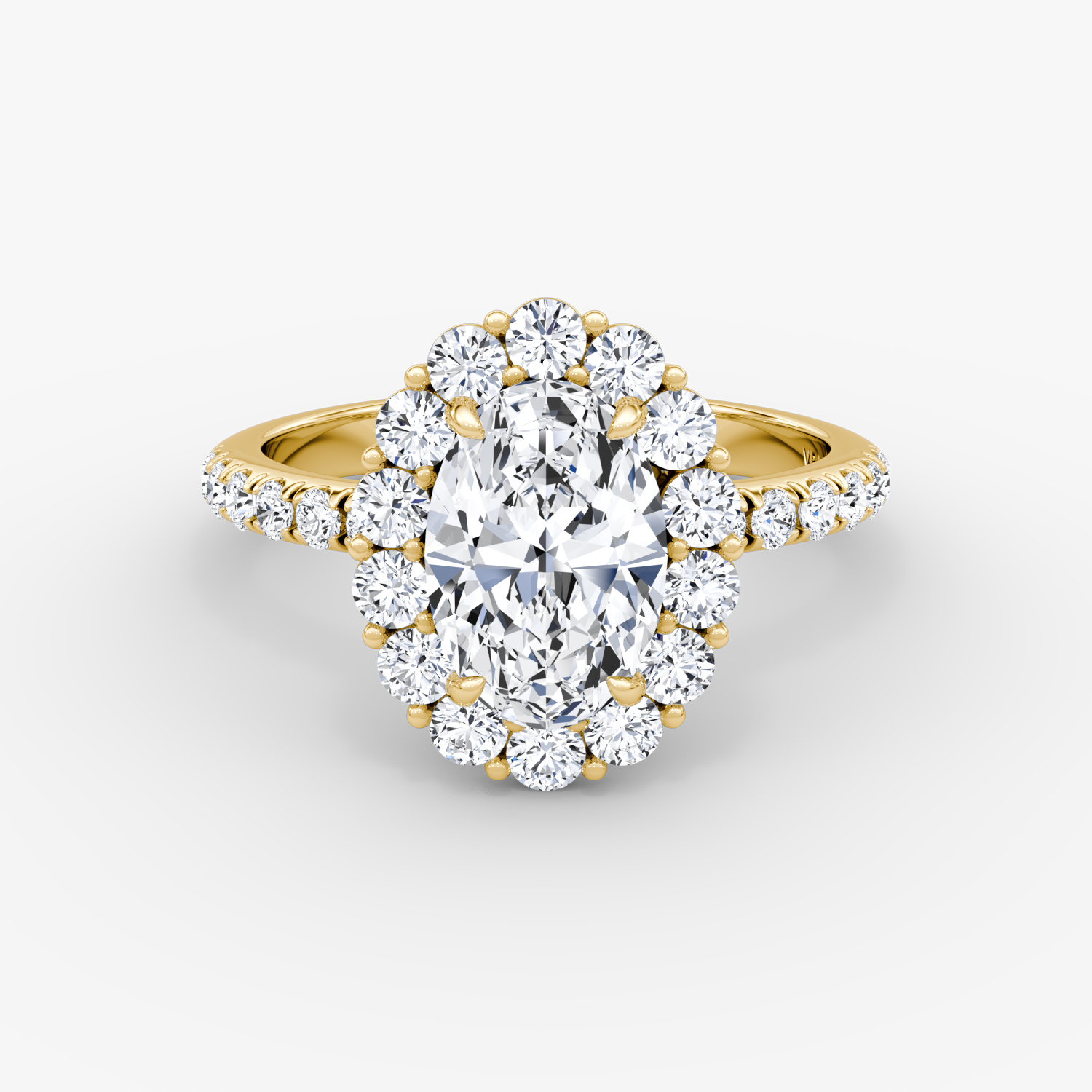 Floral Inspired Milgrain Detail Halo Oval Engagement Ring – J. Keith's  Jewelry