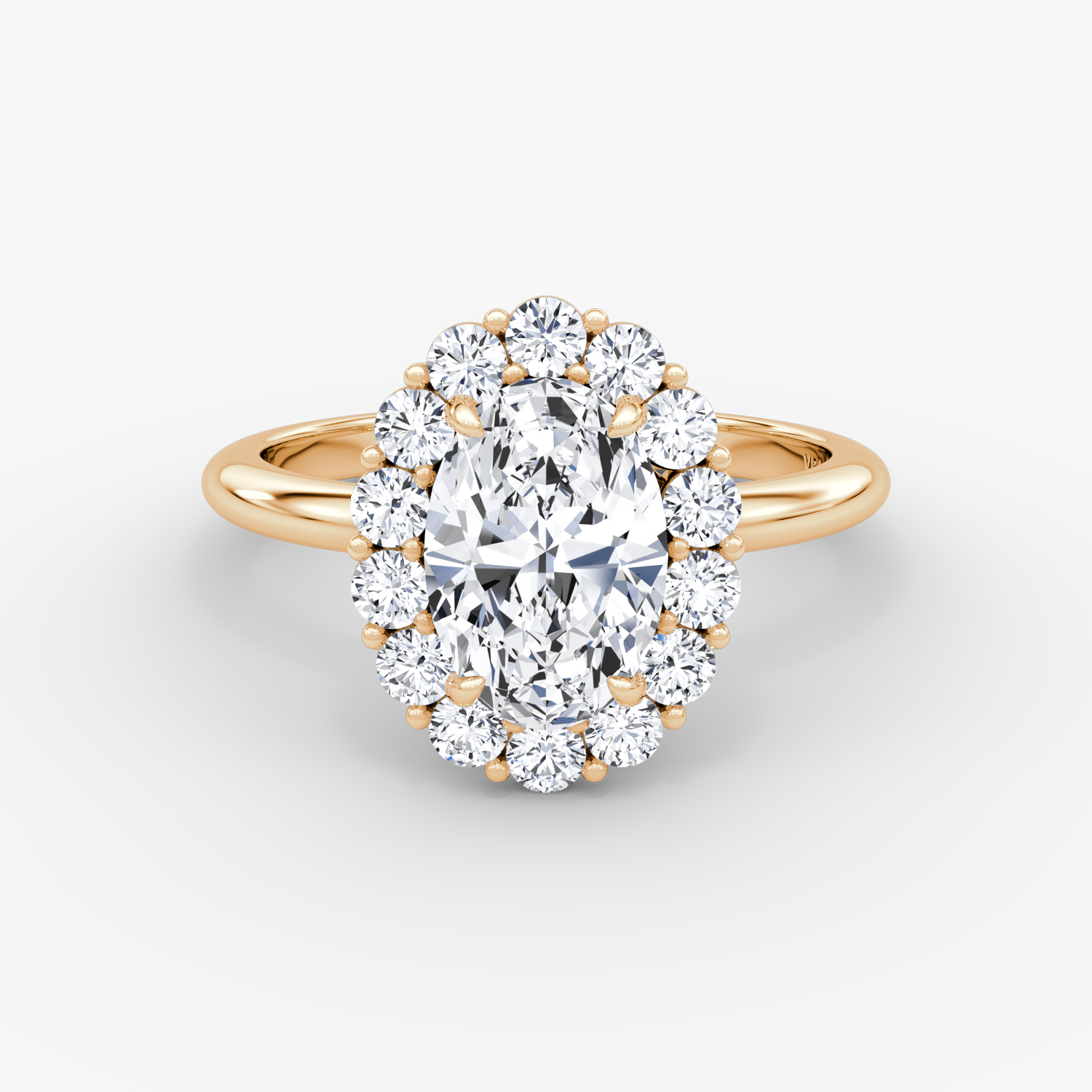 The Signature Floral Halo Engagement Ring VRAI