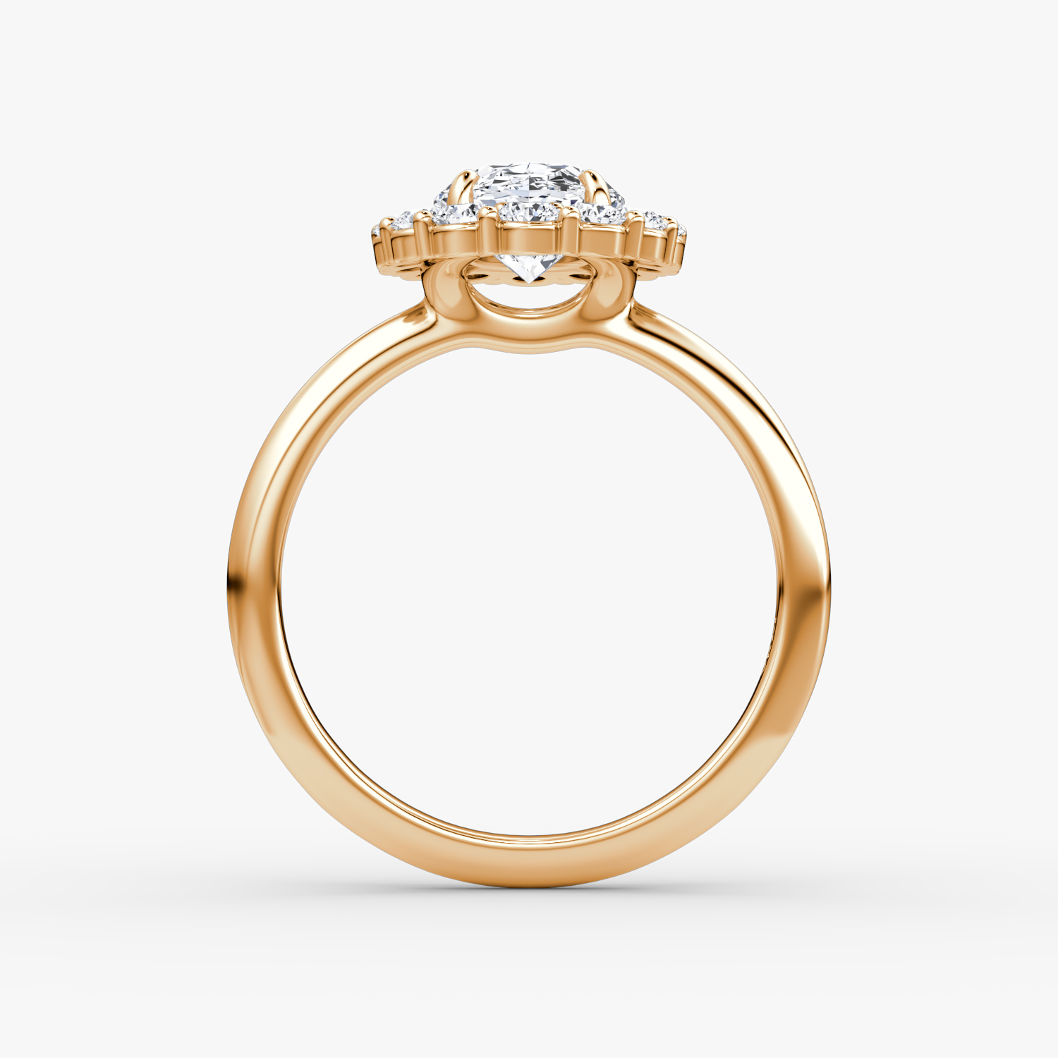 Flower Halo Diamond Engagement Ring – Five Star Jewelry Brokers