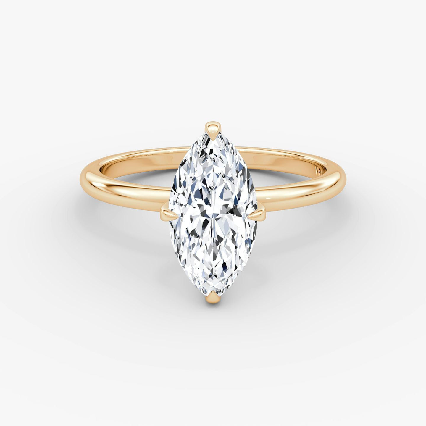 undefined | Pavé Marquise | 14k | 14k Rose Gold | Band width: Standard | Band: Plain | Diamond orientation: vertical | Carat weight: See full inventory
