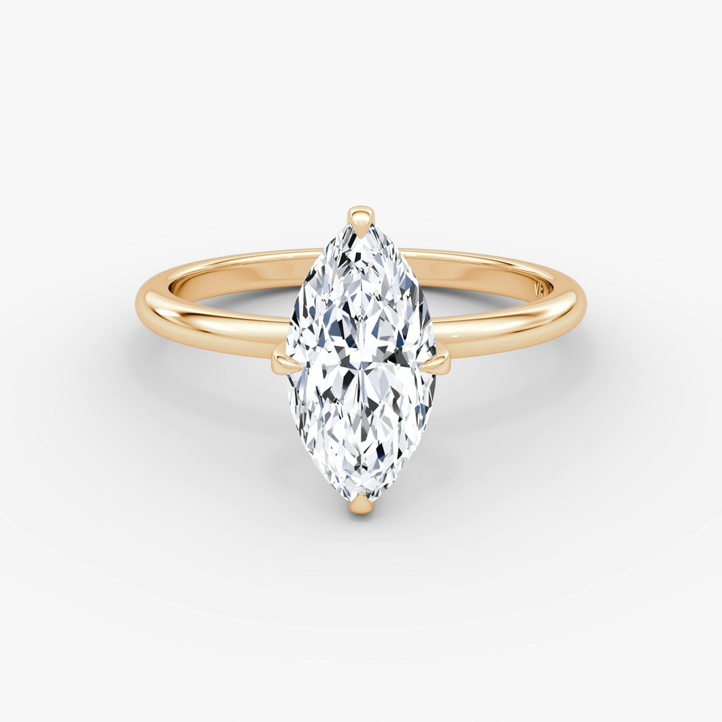 The Classic | Pavé Marquise | 14k | 14k Rose Gold | Band width: Standard | Band: Plain | Diamond orientation: vertical | Carat weight: See full inventory