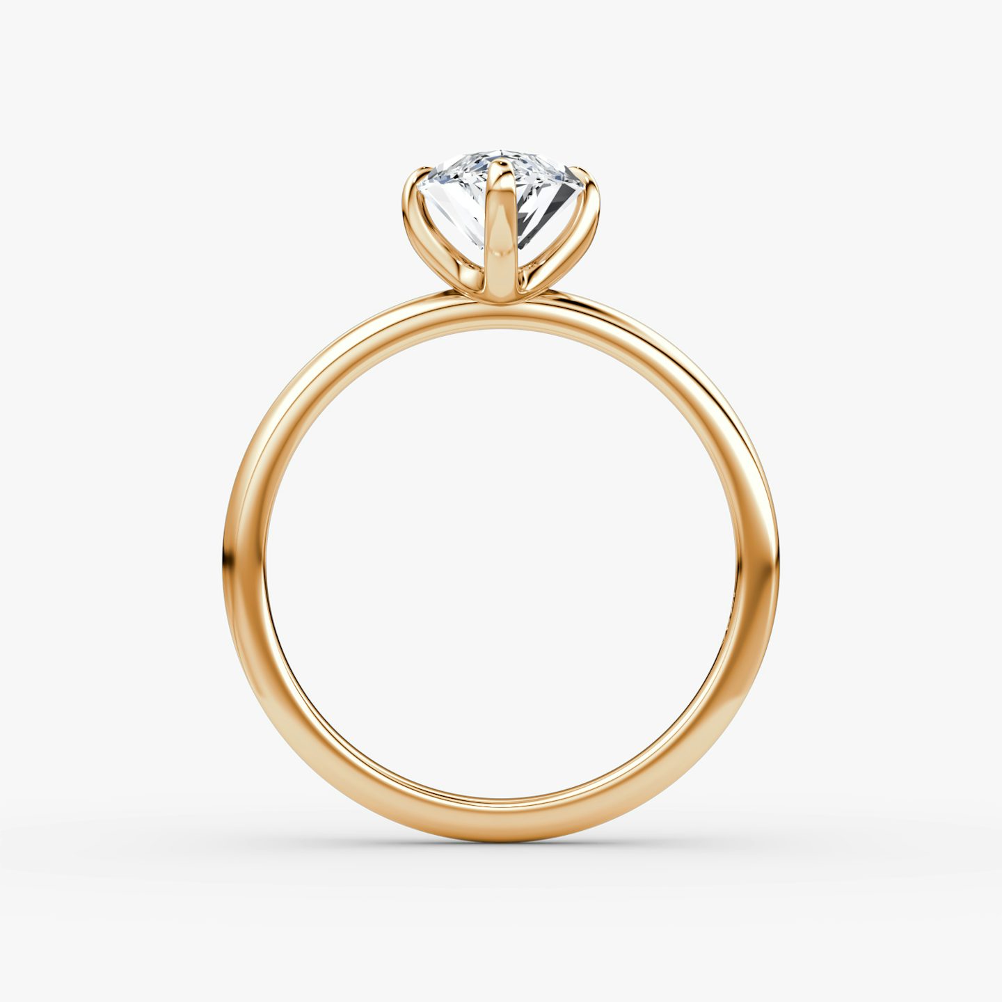 The Classic | Pavé Marquise | 14k | 14k Rose Gold | Band width: Standard | Band: Plain | Diamond orientation: vertical | Carat weight: See full inventory