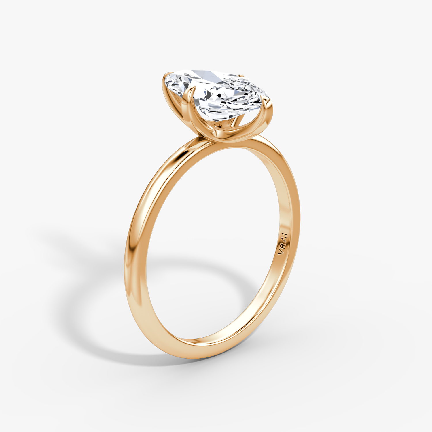 Classic Marquise Engagement Ring | 14k Rose Gold