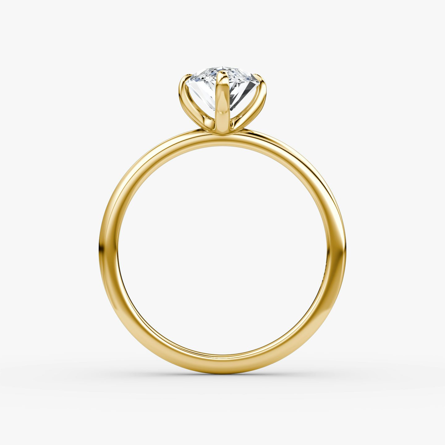The Classic | Pavé Marquise | 18k | 18k Yellow Gold | Band width: Standard | Band: Plain | Diamond orientation: vertical | Carat weight: See full inventory