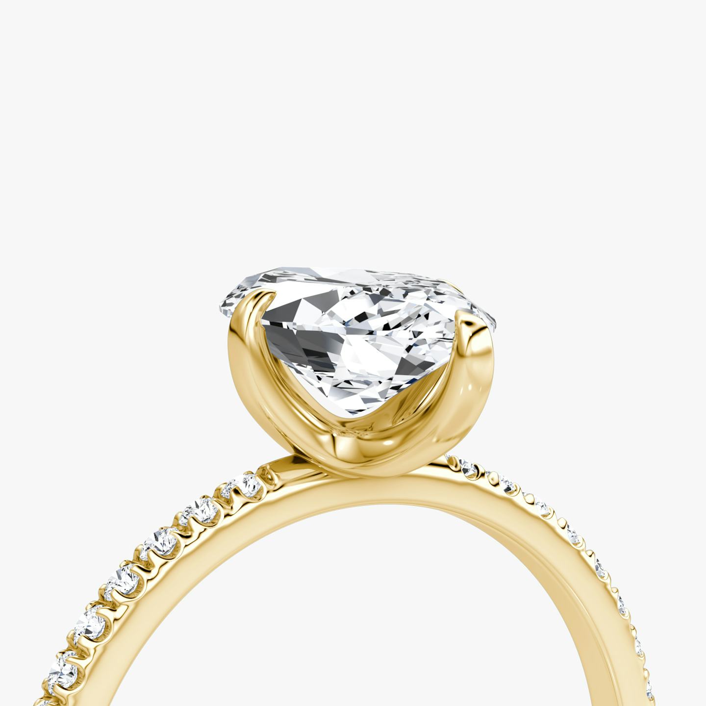 The Classic | Pavé Marquise | 18k | 18k Yellow Gold | Band width: Standard | Band: Pavé | Diamond orientation: vertical | Carat weight: See full inventory