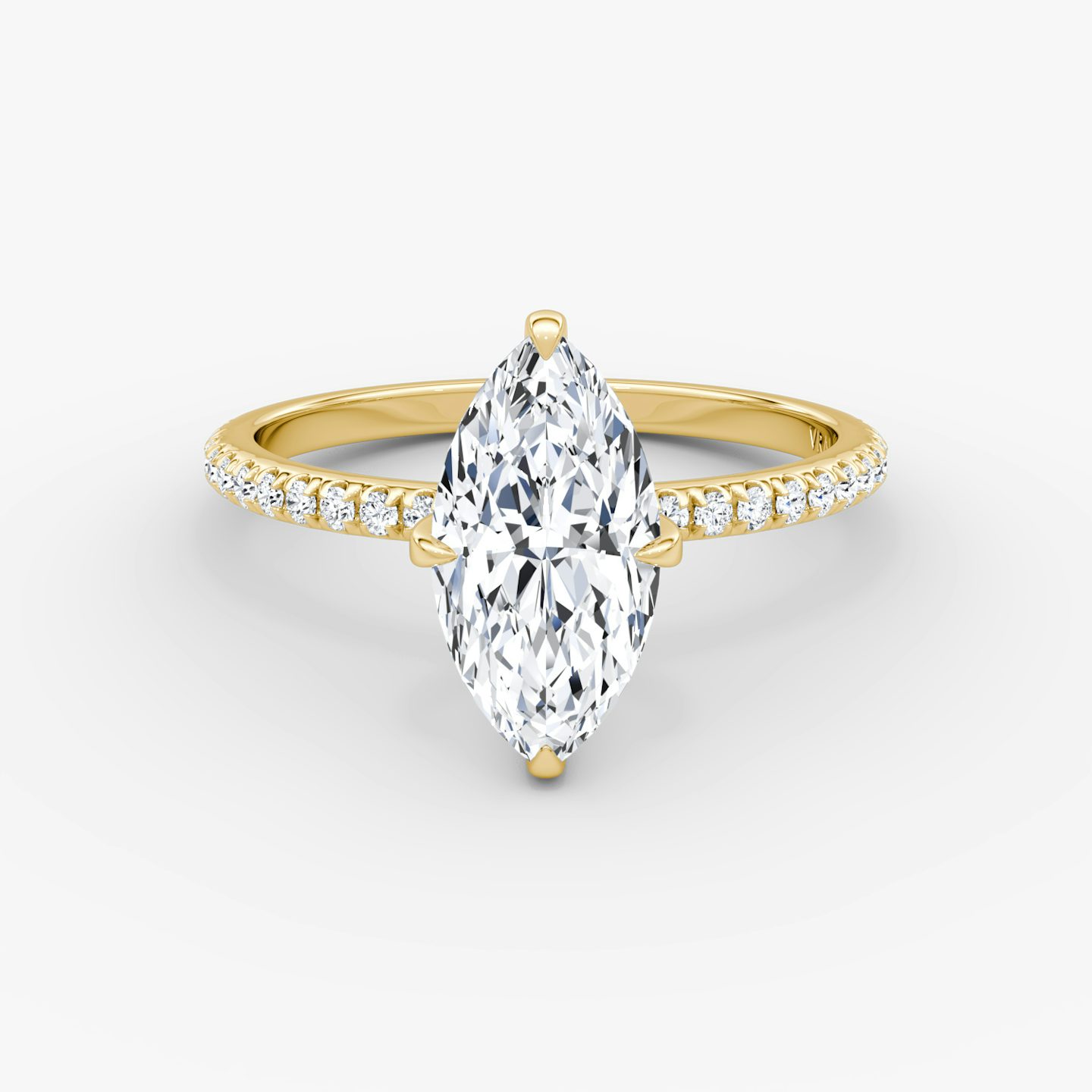 undefined | marquise | 18k | yellow-gold | bandWidth: standard | bandAccent: pave | diamondOrientation: vertical | caratWeight: other
