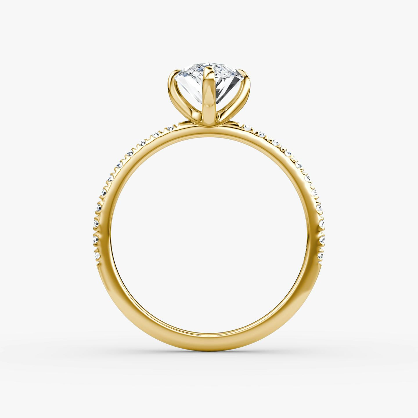 The Classic | Pavé Marquise | 18k | 18k Yellow Gold | Band width: Standard | Band: Pavé | Diamond orientation: vertical | Carat weight: See full inventory