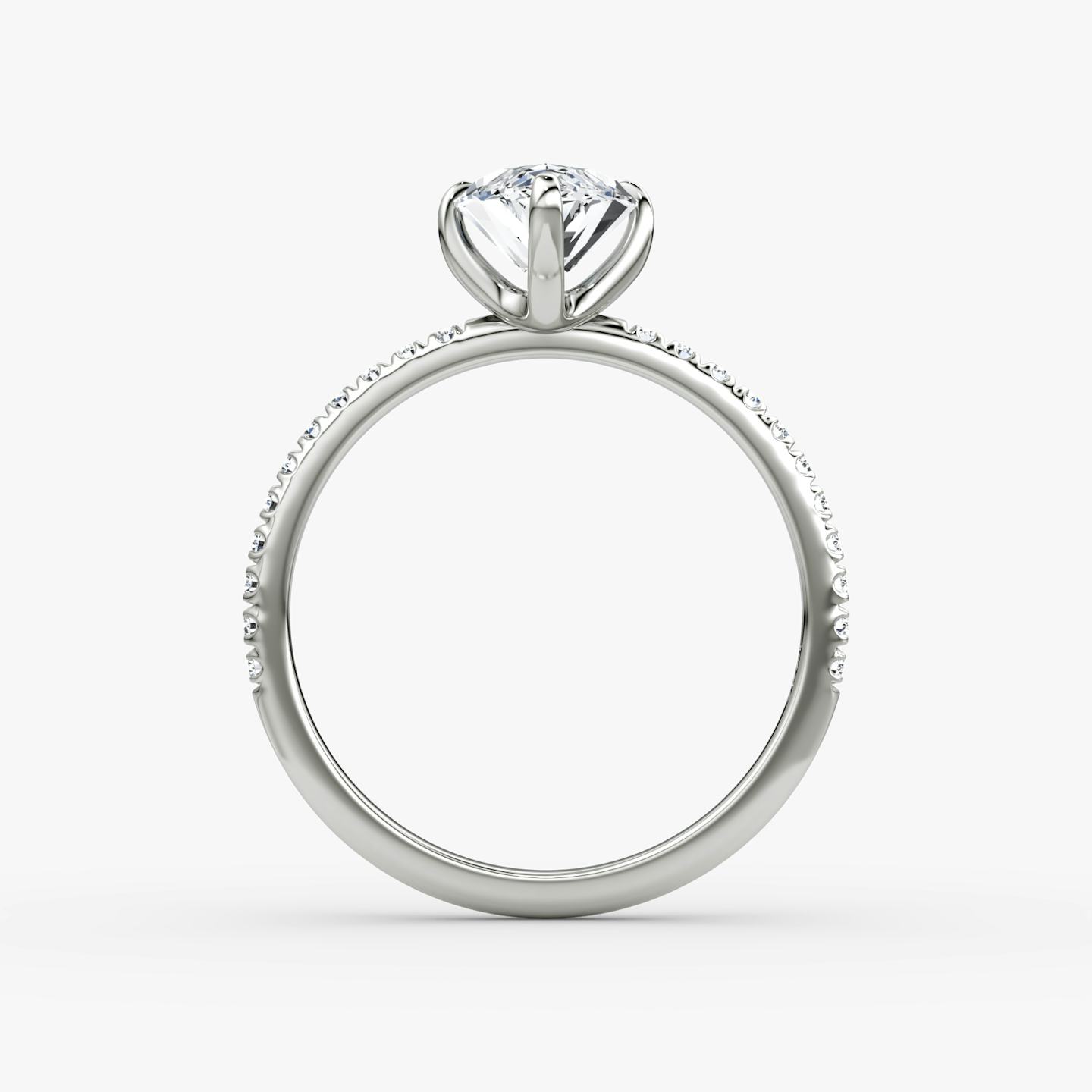 The Classic | Pavé Marquise | Platinum | Band width: Standard | Band: Pavé | Diamond orientation: vertical | Carat weight: See full inventory