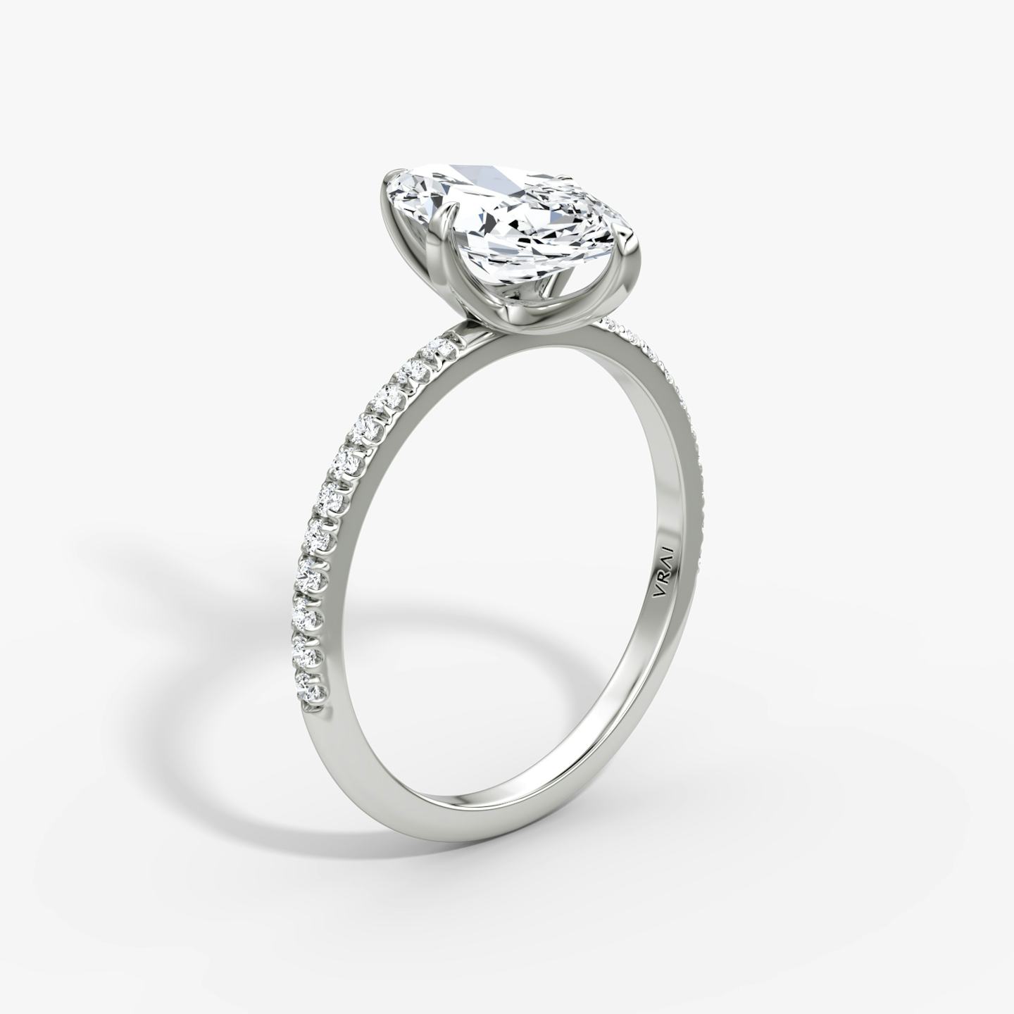The Classic | Pavé Marquise | Platinum | Band width: Standard | Band: Pavé | Diamond orientation: vertical | Carat weight: See full inventory