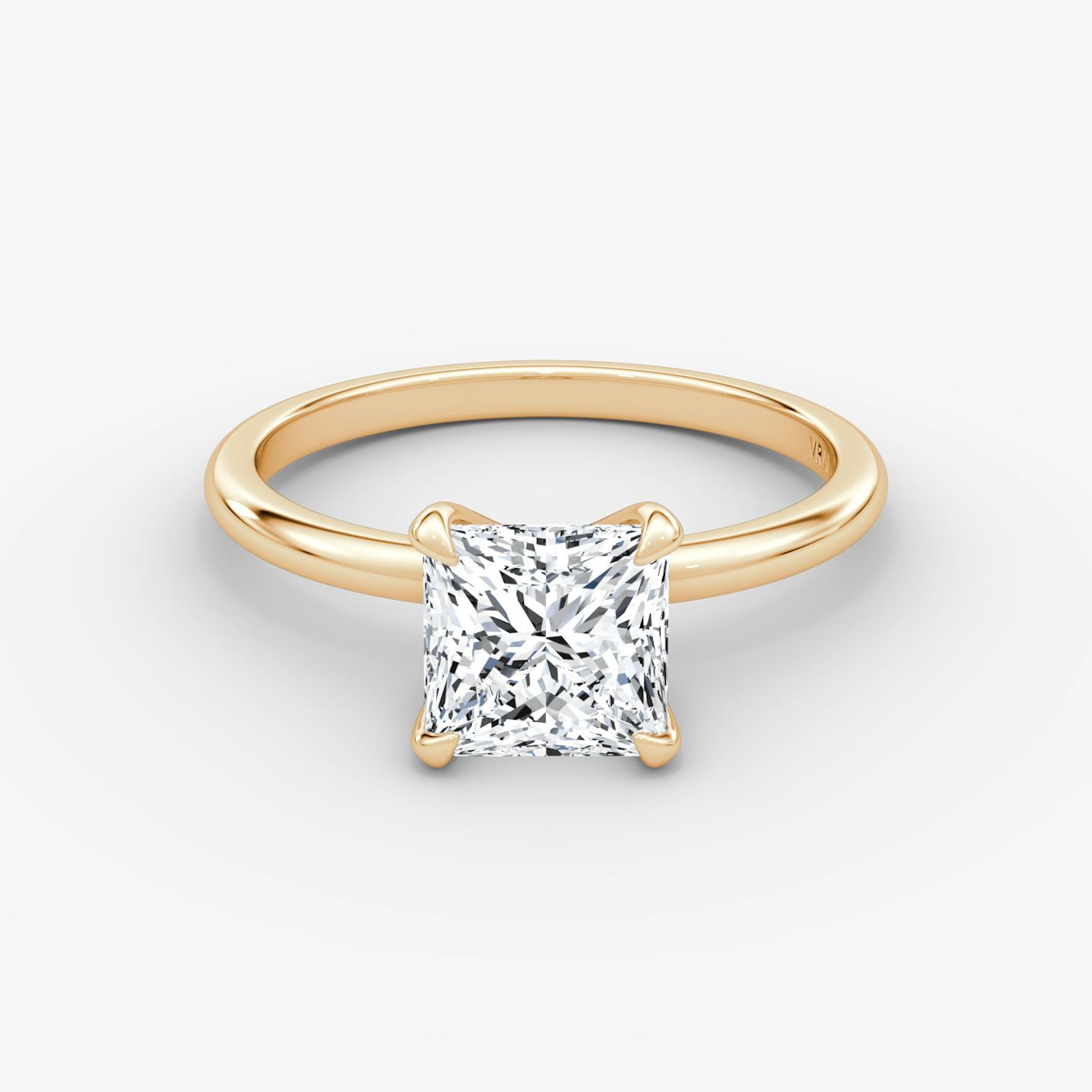 The Classic | Princess | 14k | 14k Rose Gold | Band width: Standard | Band: Plain | Diamond orientation: vertical | Carat weight: See full inventory
