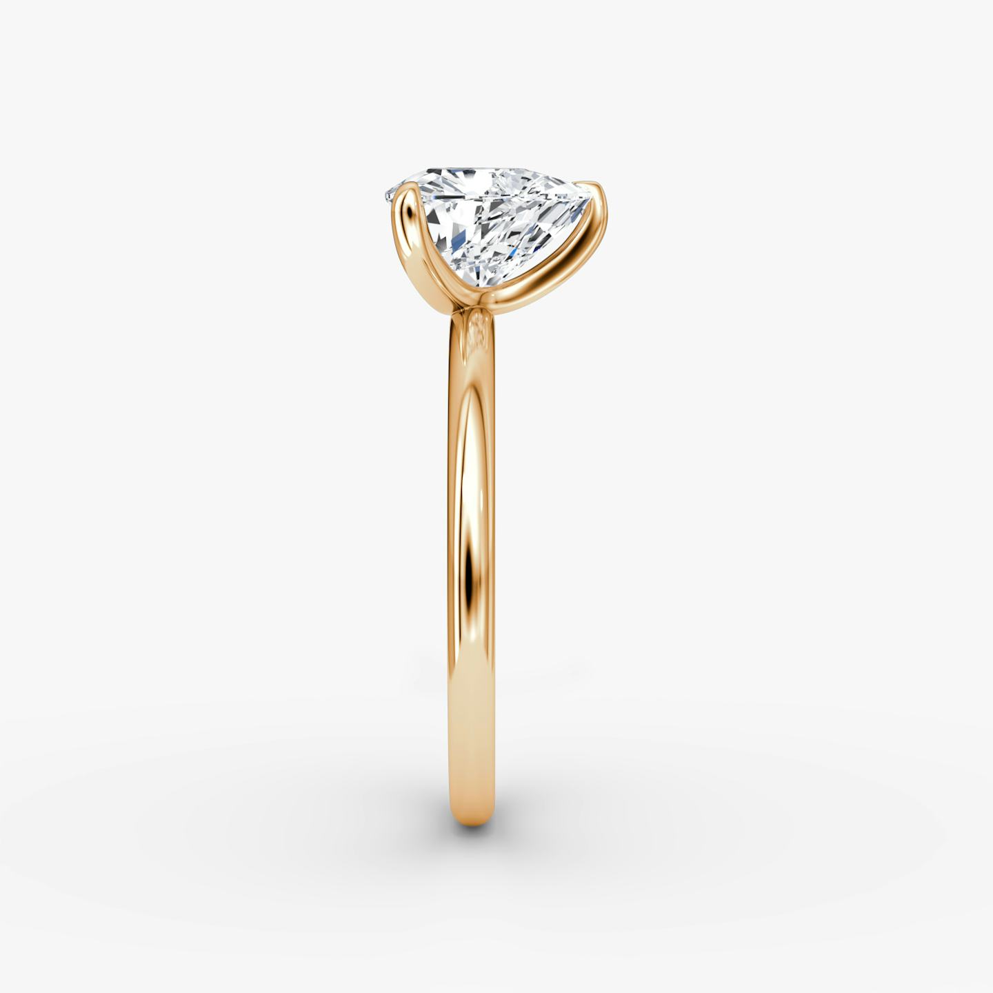 The Classic | Trillion | 14k | 14k Rose Gold | Band width: Standard | Band: Plain | Diamond orientation: vertical | Carat weight: See full inventory