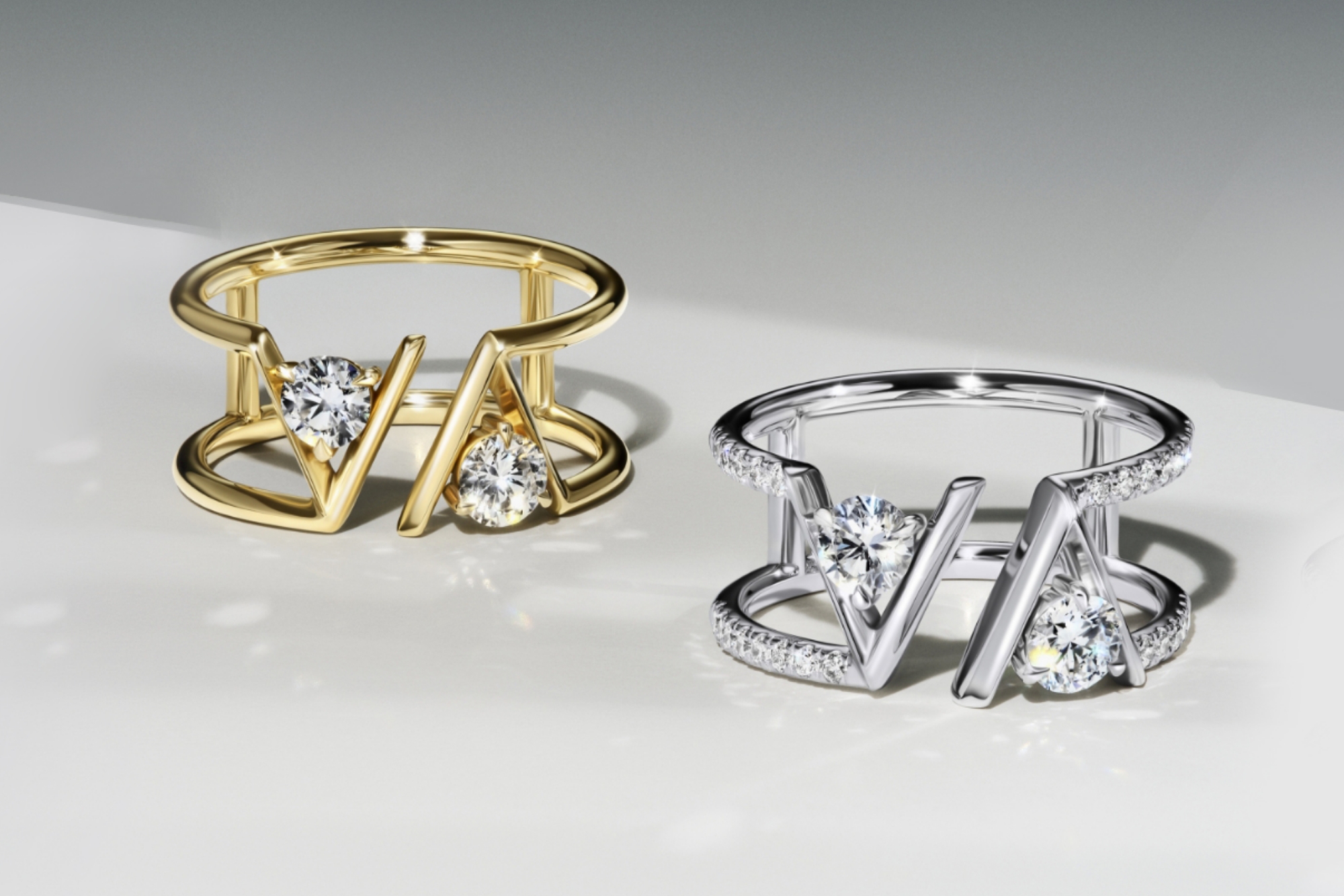 Crowning Love Couple Ring Moissanite Diamond Ring Male - Temu