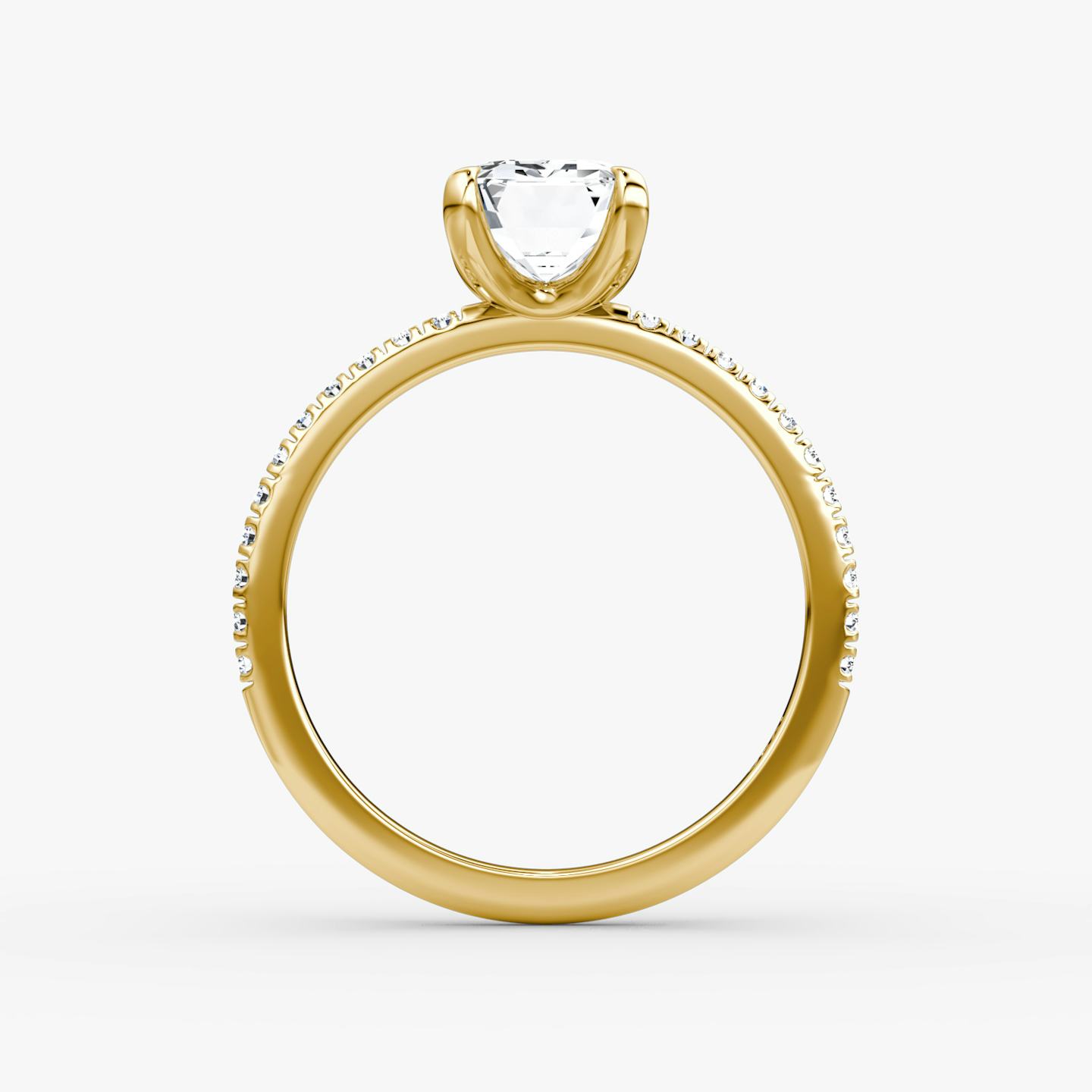 Classic | Emerald | 18k | 18k Gelbgold | Ringbreite: Standard | Ring: Pavé | Diamantausrichtung: vertical | Karatgewicht: Gesamtbestand ansehen