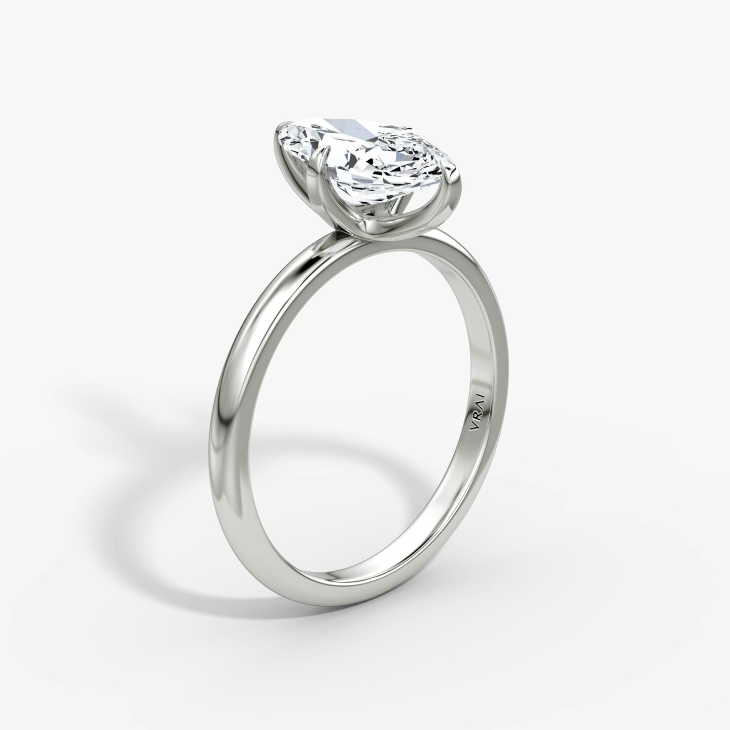 The Classic | Pavé Marquise | Platinum | Band width: Large | Band: Plain | Diamond orientation: vertical | Carat weight: See full inventory