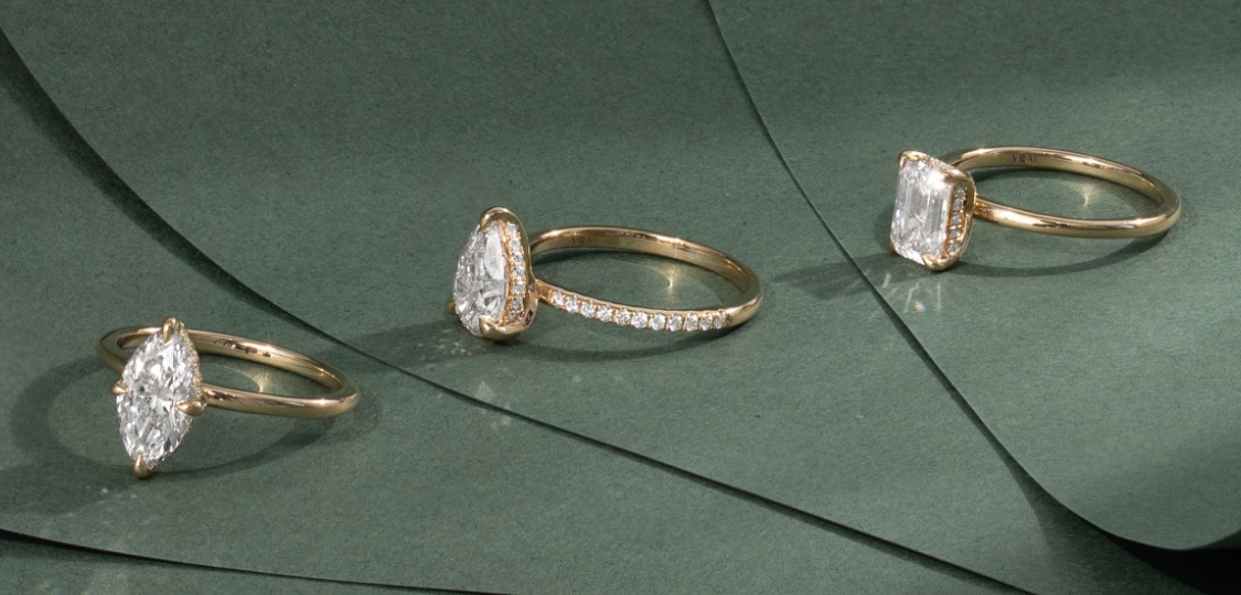 Oval Cut Lab Emerald Engagement Ring Rose Goldart Deco Leaf Design Diamond  Bridal Ringunique Twist Prong Set Wedding Ring Anniversary Ring - Etsy
