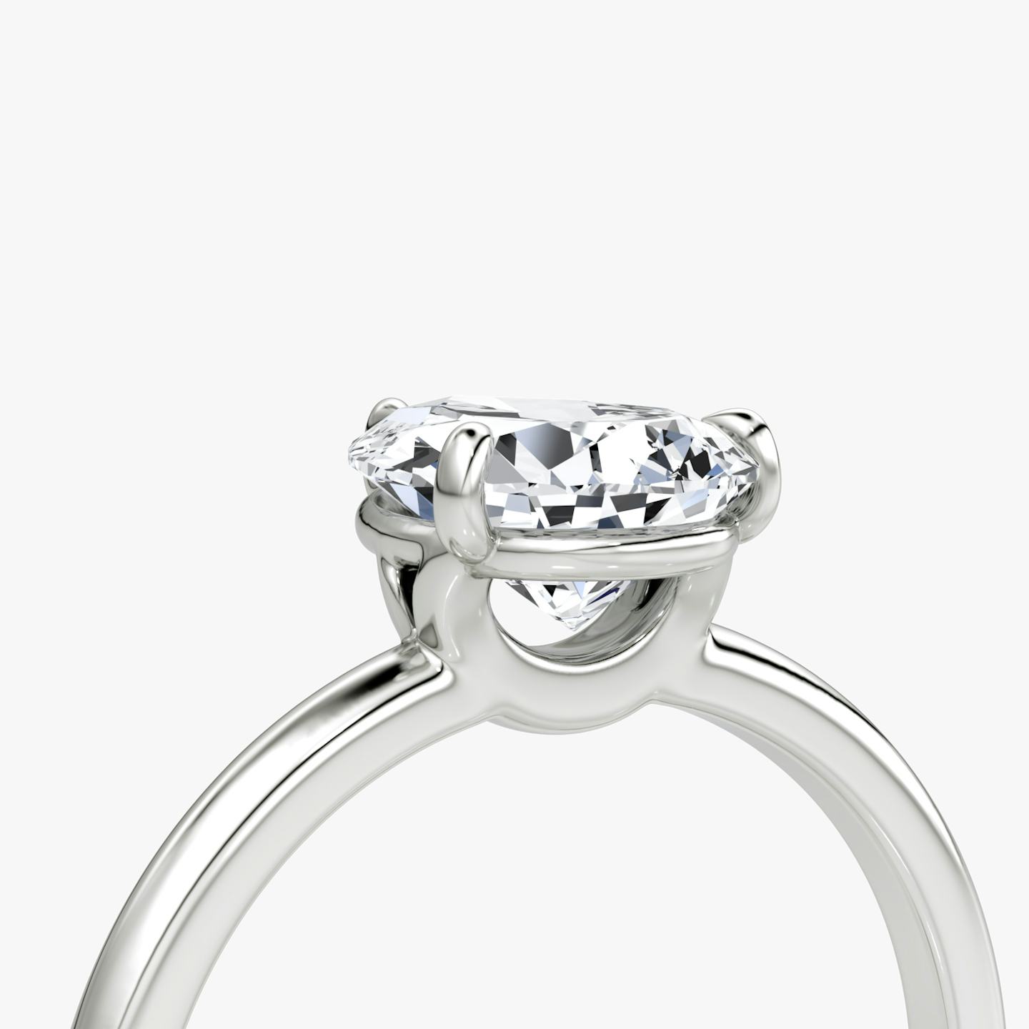 The Signature | Pear | Platinum | Band width: Standard | Band: Plain | Setting style: Plain | Diamond orientation: vertical | Carat weight: See full inventory