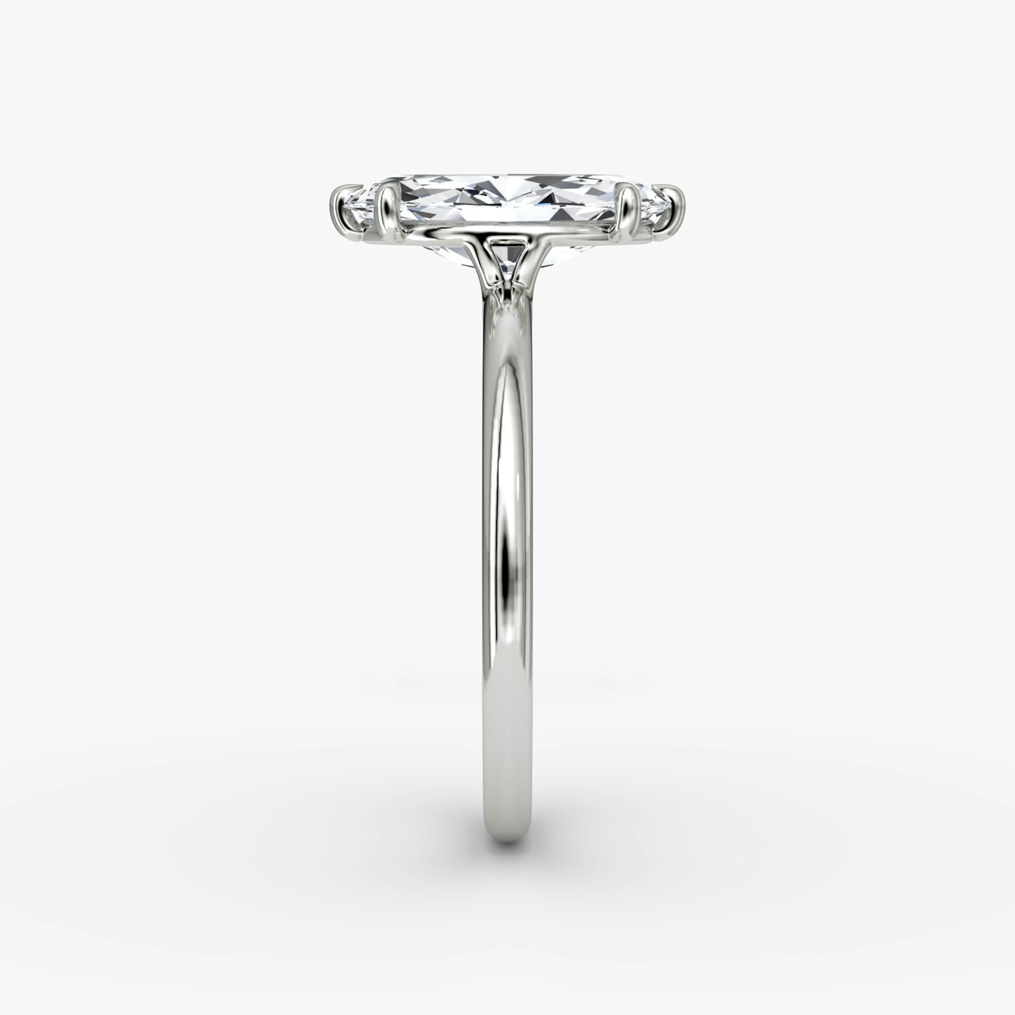 The Signature | Pavé Marquise | 18k | 18k White Gold | Band width: Standard | Band: Plain | Setting style: Plain | Diamond orientation: vertical | Carat weight: See full inventory