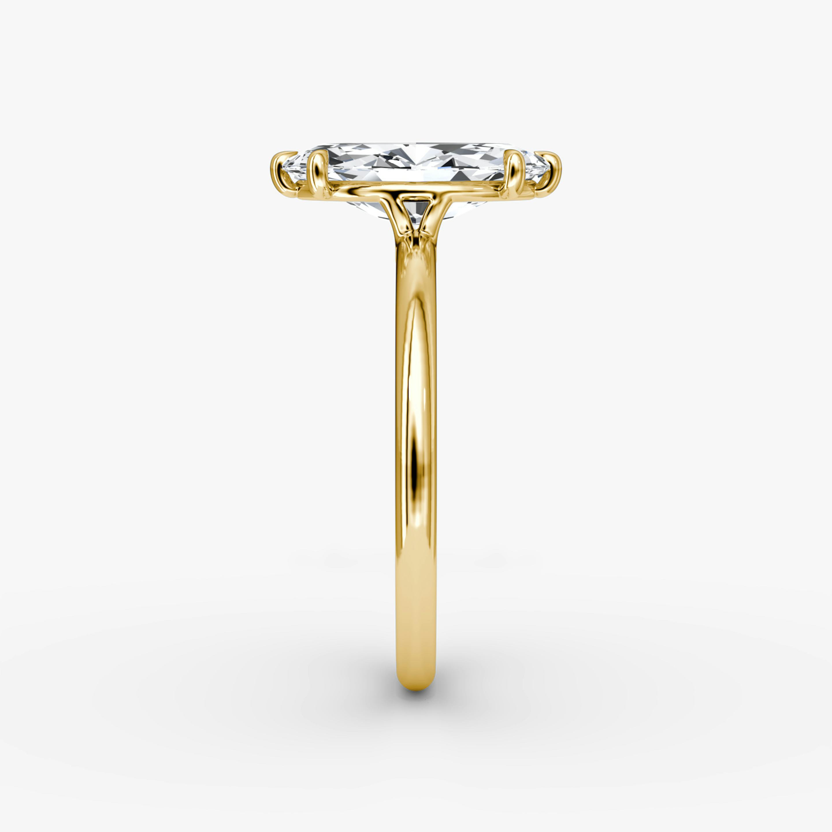 The Signature | Pavé Marquise | 18k | 18k Yellow Gold | Band width: Standard | Band: Plain | Setting style: Plain | Diamond orientation: vertical | Carat weight: See full inventory