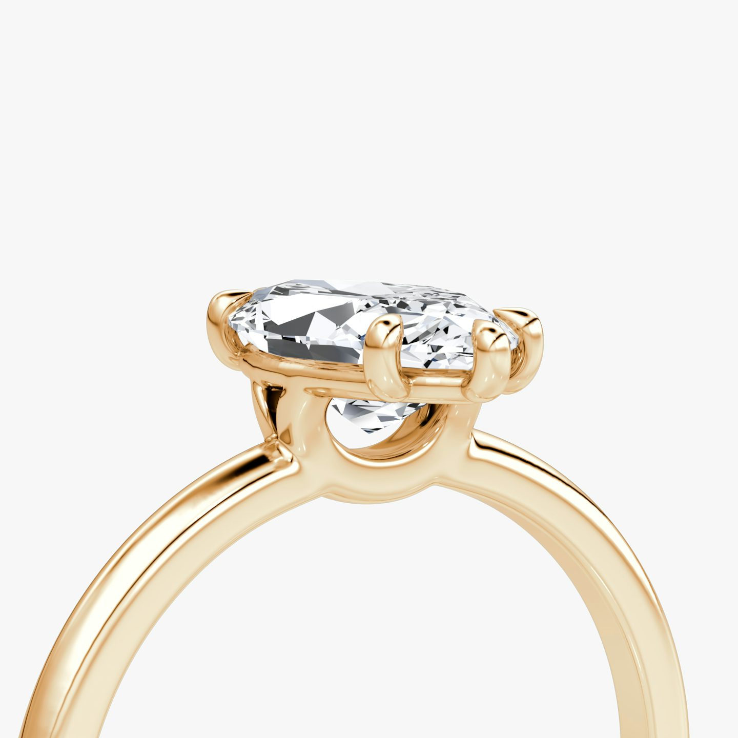 The Signature | Pavé Marquise | 14k | 14k Rose Gold | Band width: Standard | Band: Plain | Setting style: Plain | Diamond orientation: vertical | Carat weight: See full inventory