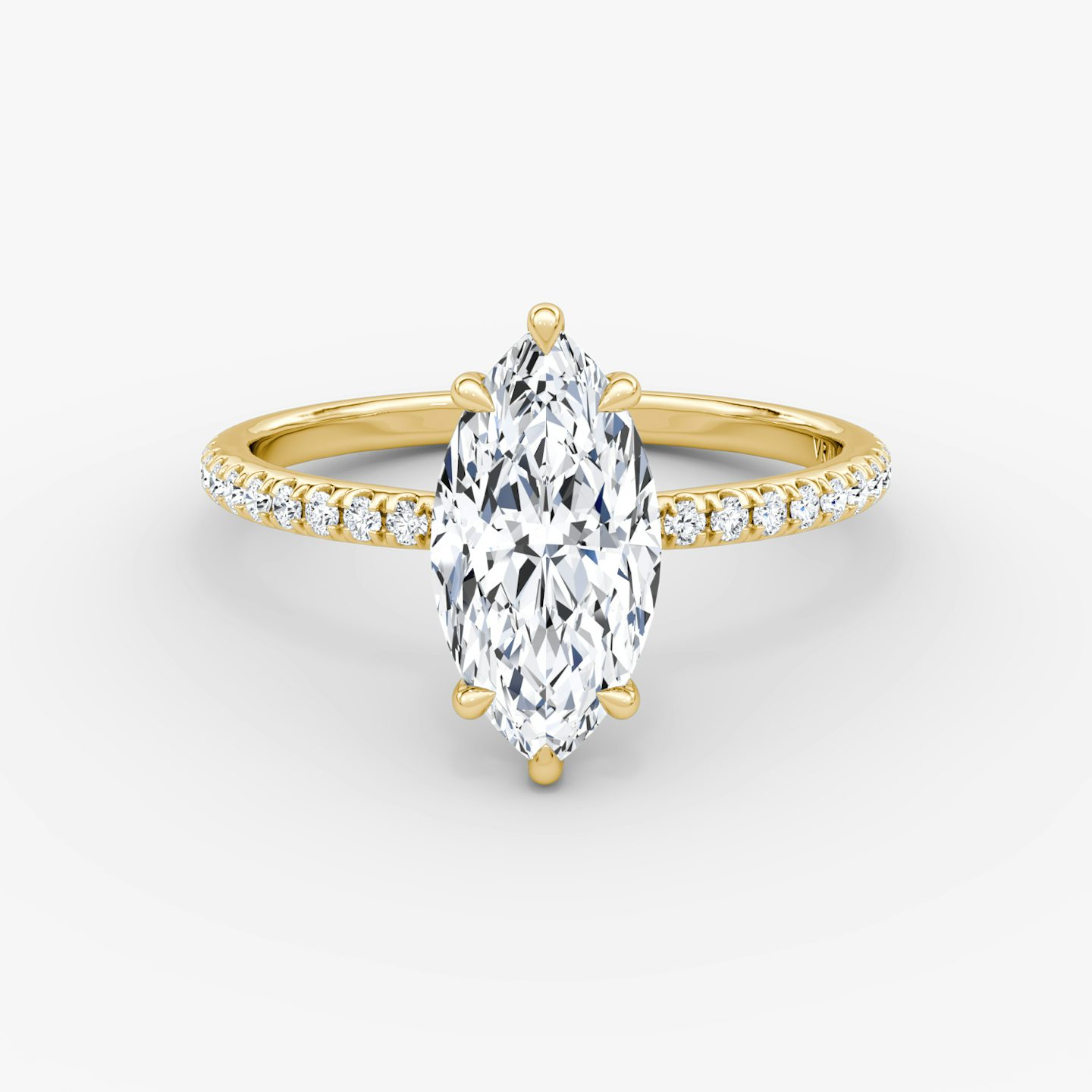 The Signature | Pavé Marquise | 18k | 18k Yellow Gold | Band: Pavé | Band width: Standard | Setting style: Plain | Diamond orientation: vertical | Carat weight: See full inventory