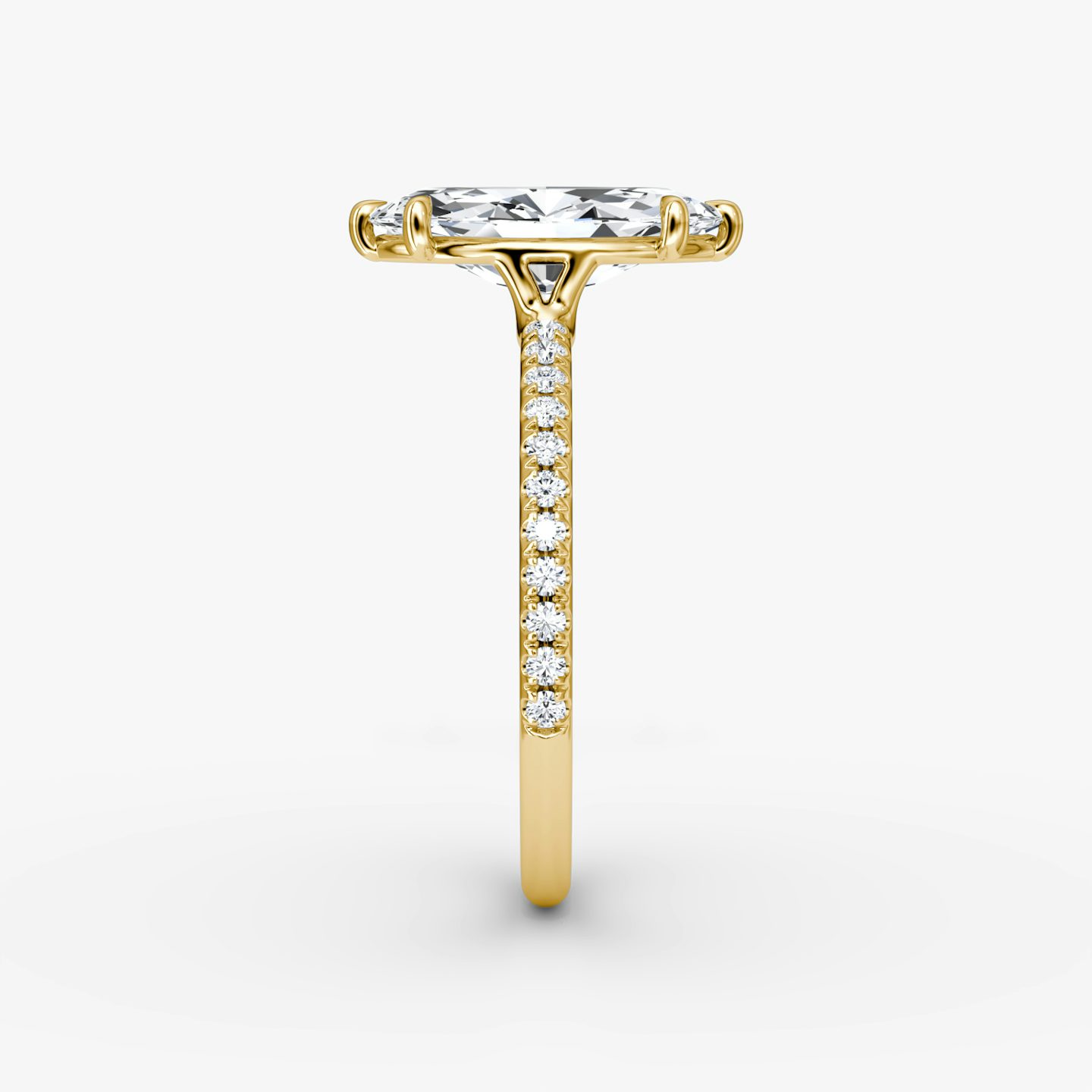 The Signature | Pavé Marquise | 18k | 18k Yellow Gold | Band: Pavé | Band width: Standard | Setting style: Plain | Diamond orientation: vertical | Carat weight: See full inventory