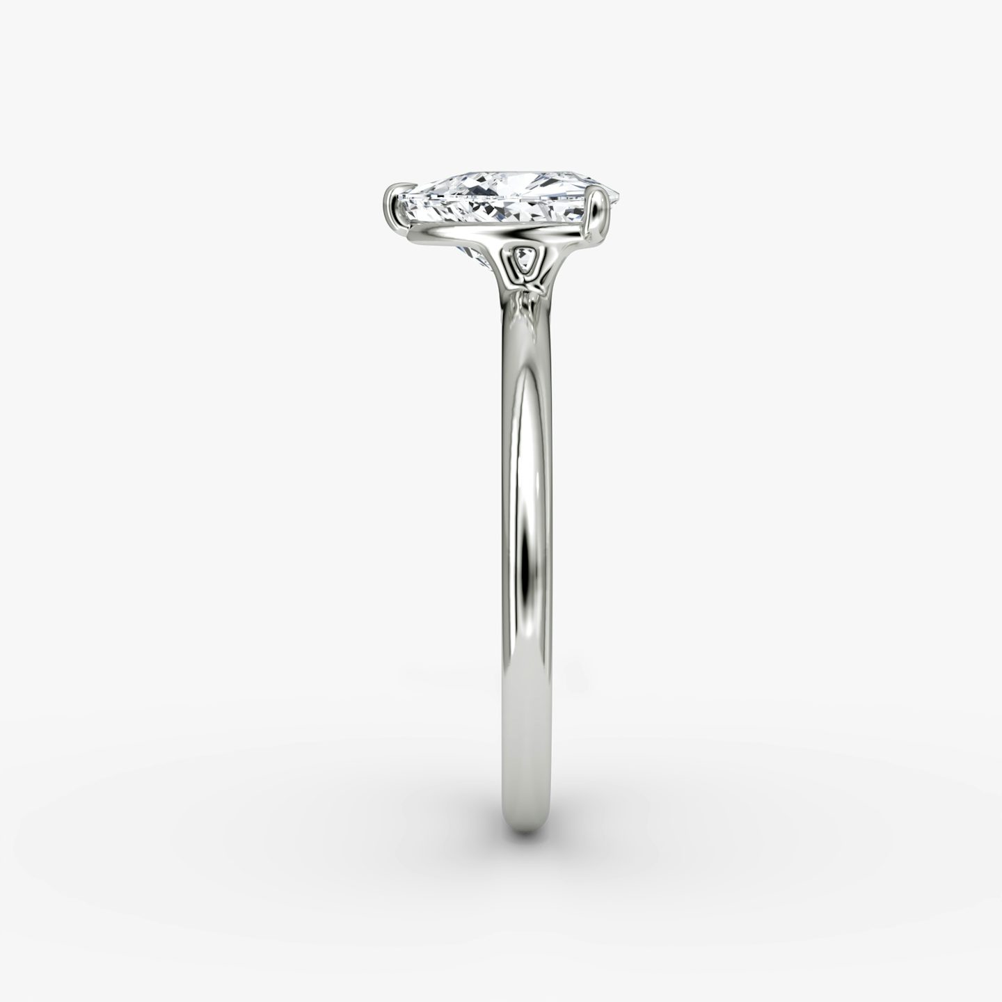 The Signature | Trillion | Platinum | Band: Plain | Band width: Standard | Setting style: Plain | Diamond orientation: vertical | Carat weight: See full inventory