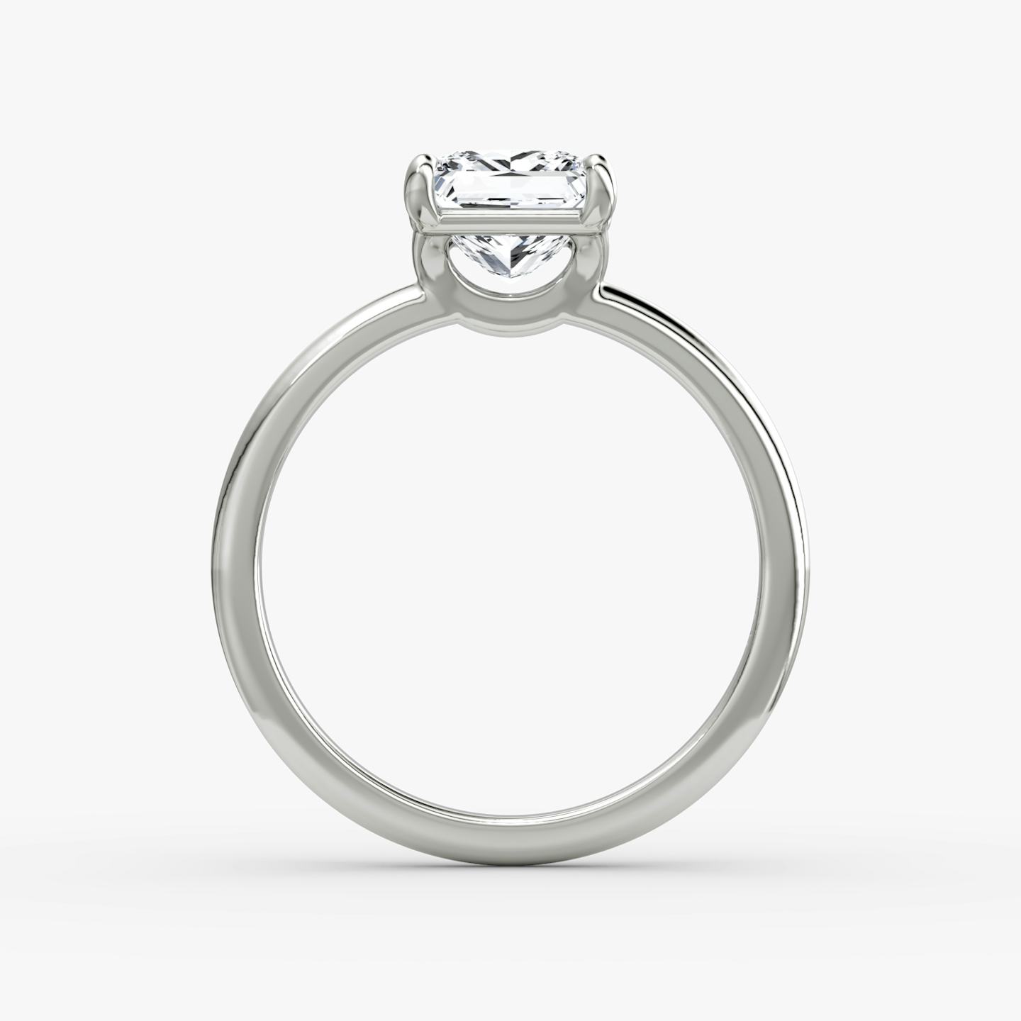 The Signature | Princess | 18k | 18k White Gold | Band width: Standard | Band: Plain | Setting style: Plain | Diamond orientation: vertical | Carat weight: See full inventory
