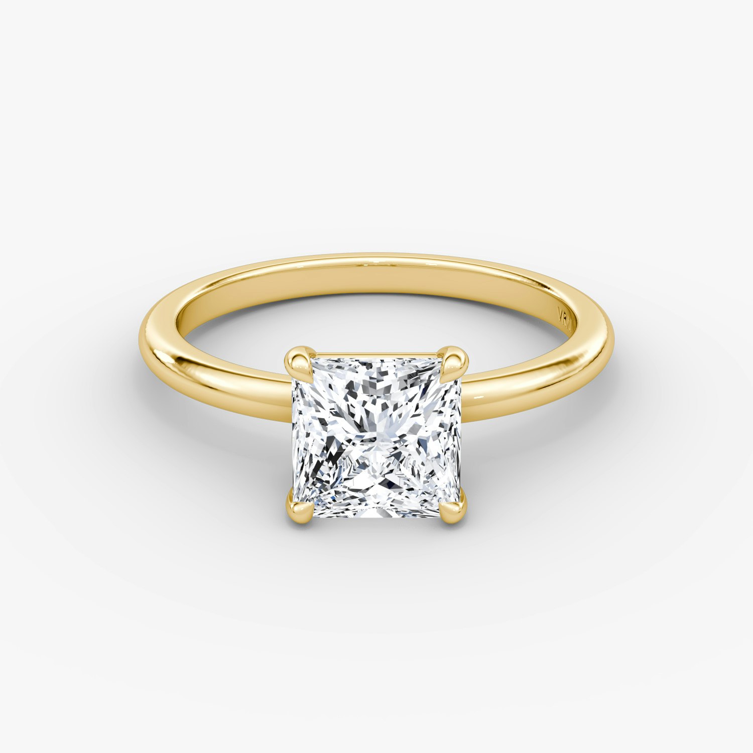 Signature Princess Engagement Ring | 18k Yellow Gold