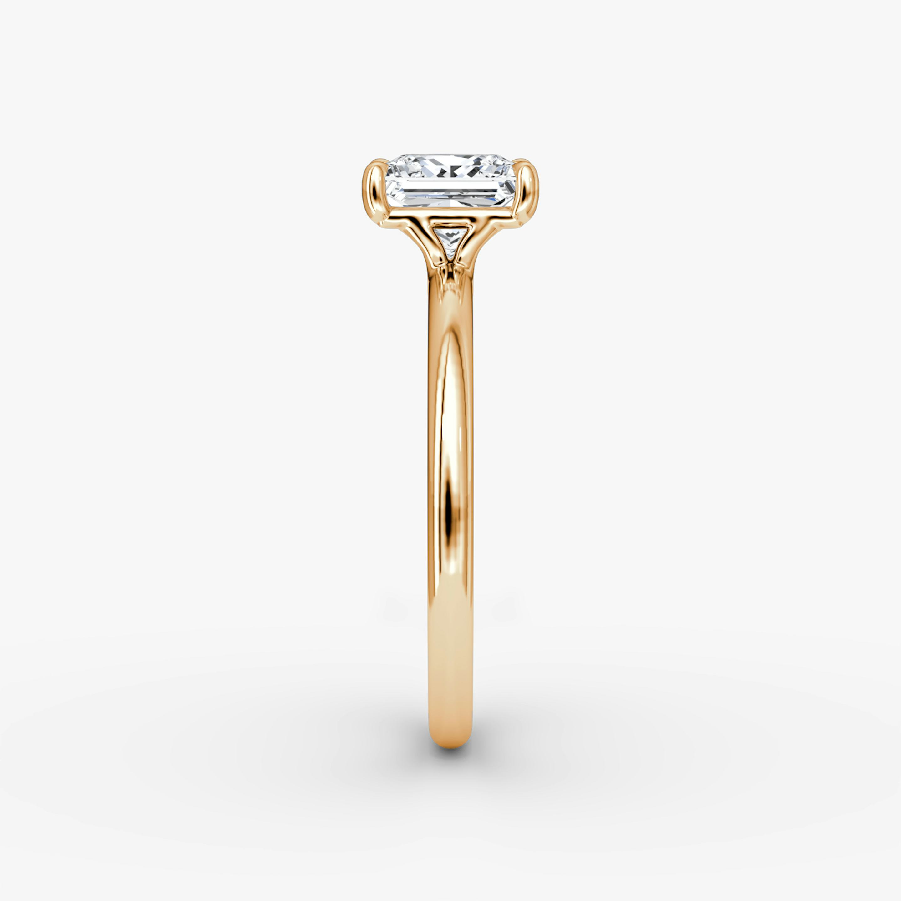 The Signature | Princess | 14k | 14k Rose Gold | Band width: Standard | Band: Plain | Setting style: Plain | Diamond orientation: vertical | Carat weight: See full inventory