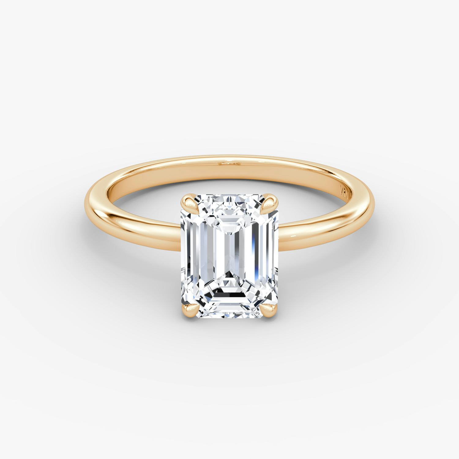 The Signature Emerald Engagement Ring in Rose gold | VRAI