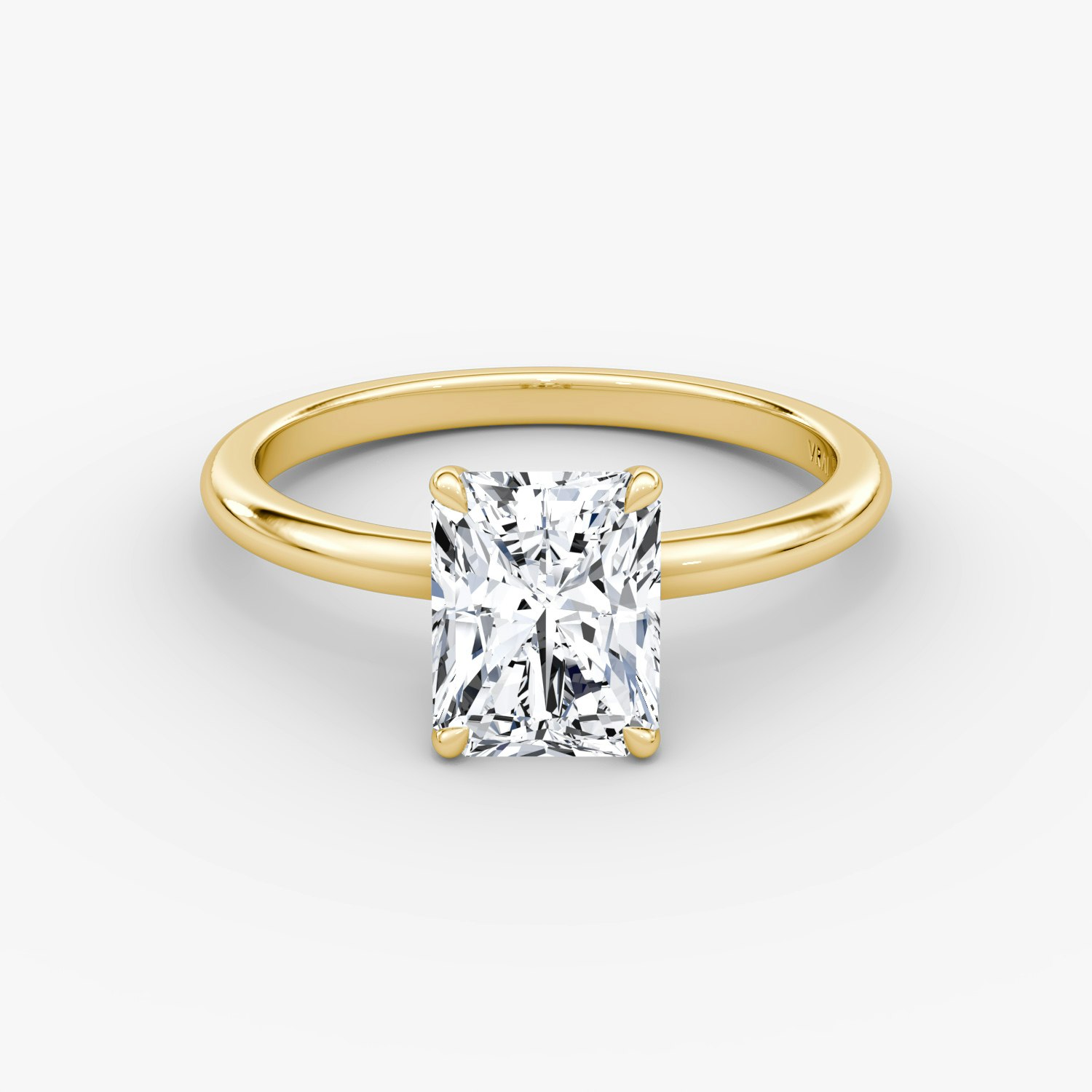 Signature Radiant Engagement Ring | 18k Yellow Gold