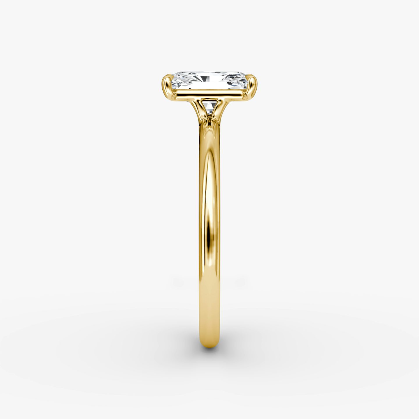 The Signature | Radiant | 18k | 18k Yellow Gold | Band width: Standard | Band: Plain | Setting style: Plain | Diamond orientation: vertical | Carat weight: See full inventory