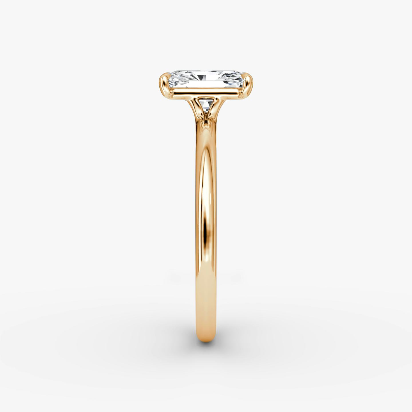 The Signature | Radiant | 14k | 14k Rose Gold | Band width: Standard | Band: Plain | Setting style: Plain | Diamond orientation: vertical | Carat weight: See full inventory