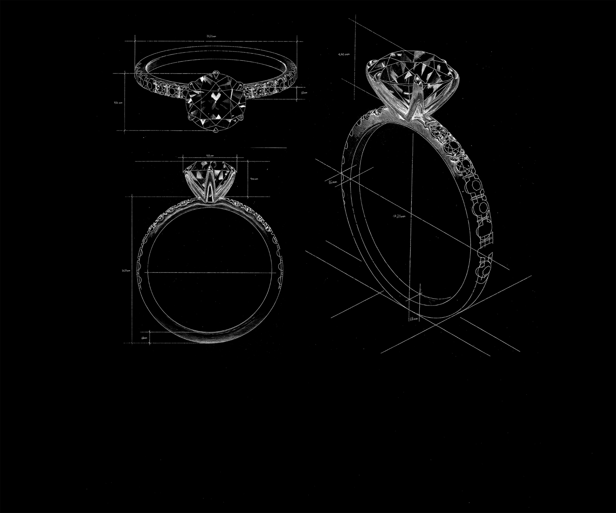 Black and White illustration of diamond ring icon. 24279406 Vector Art at  Vecteezy