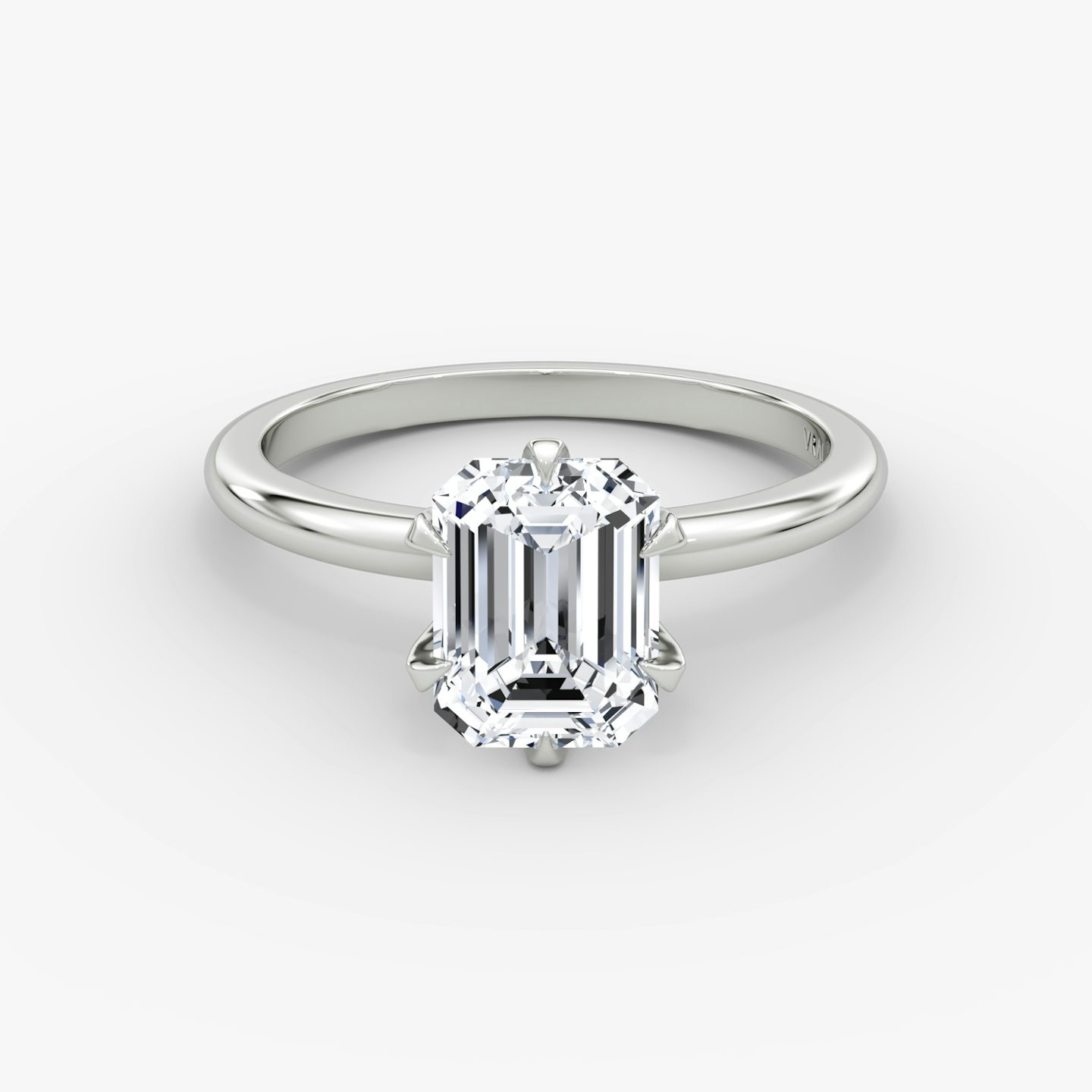 V | Emerald | 18k | 18k Weißgold | Ring: Schlicht | Diamantausrichtung: vertical | Karatgewicht: Gesamtbestand ansehen