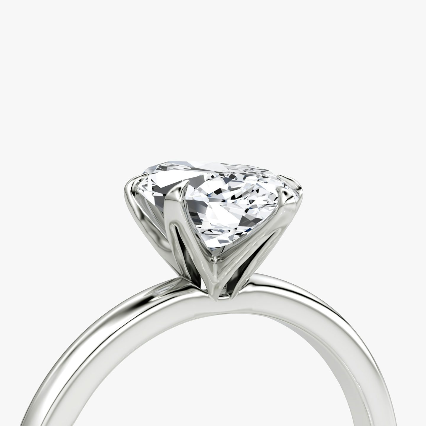 The V | Pavé Marquise | Platinum | Band: Plain | Diamond orientation: vertical | Carat weight: See full inventory
