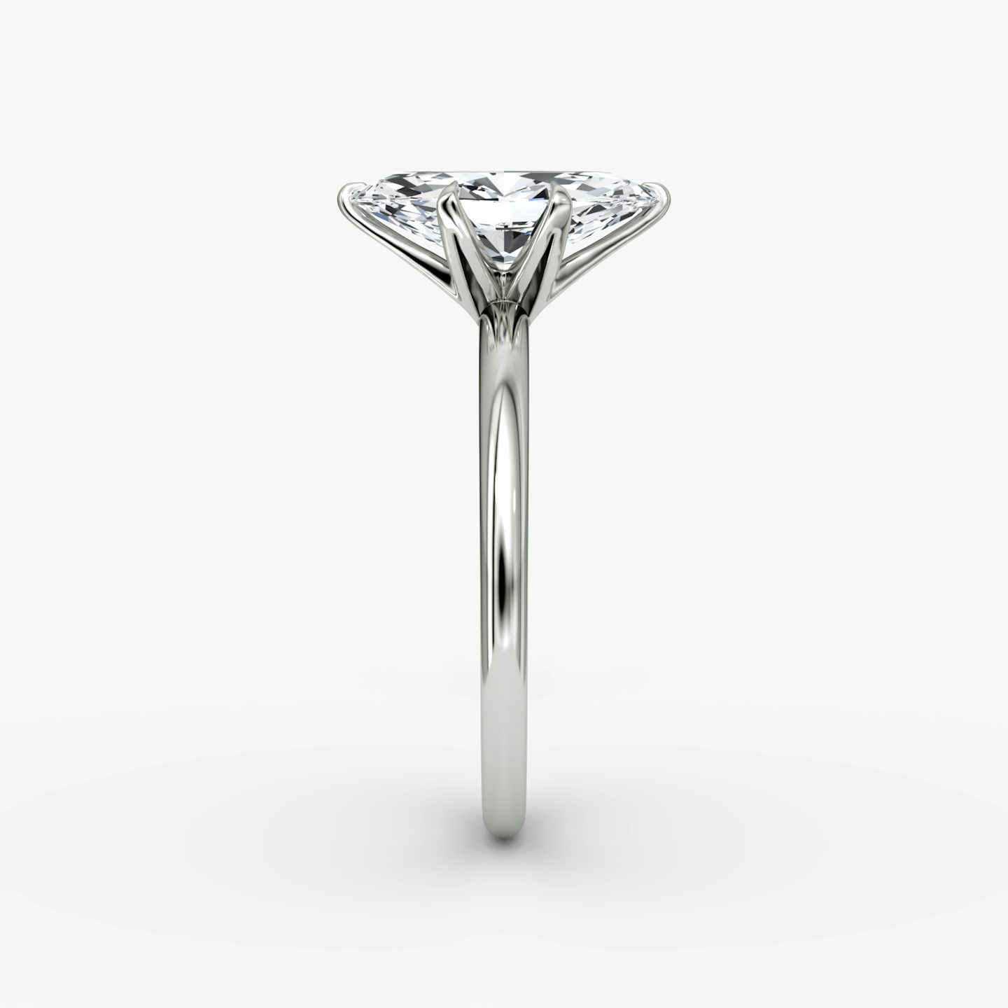 The V | Pavé Marquise | Platinum | Band: Plain | Diamond orientation: vertical | Carat weight: See full inventory