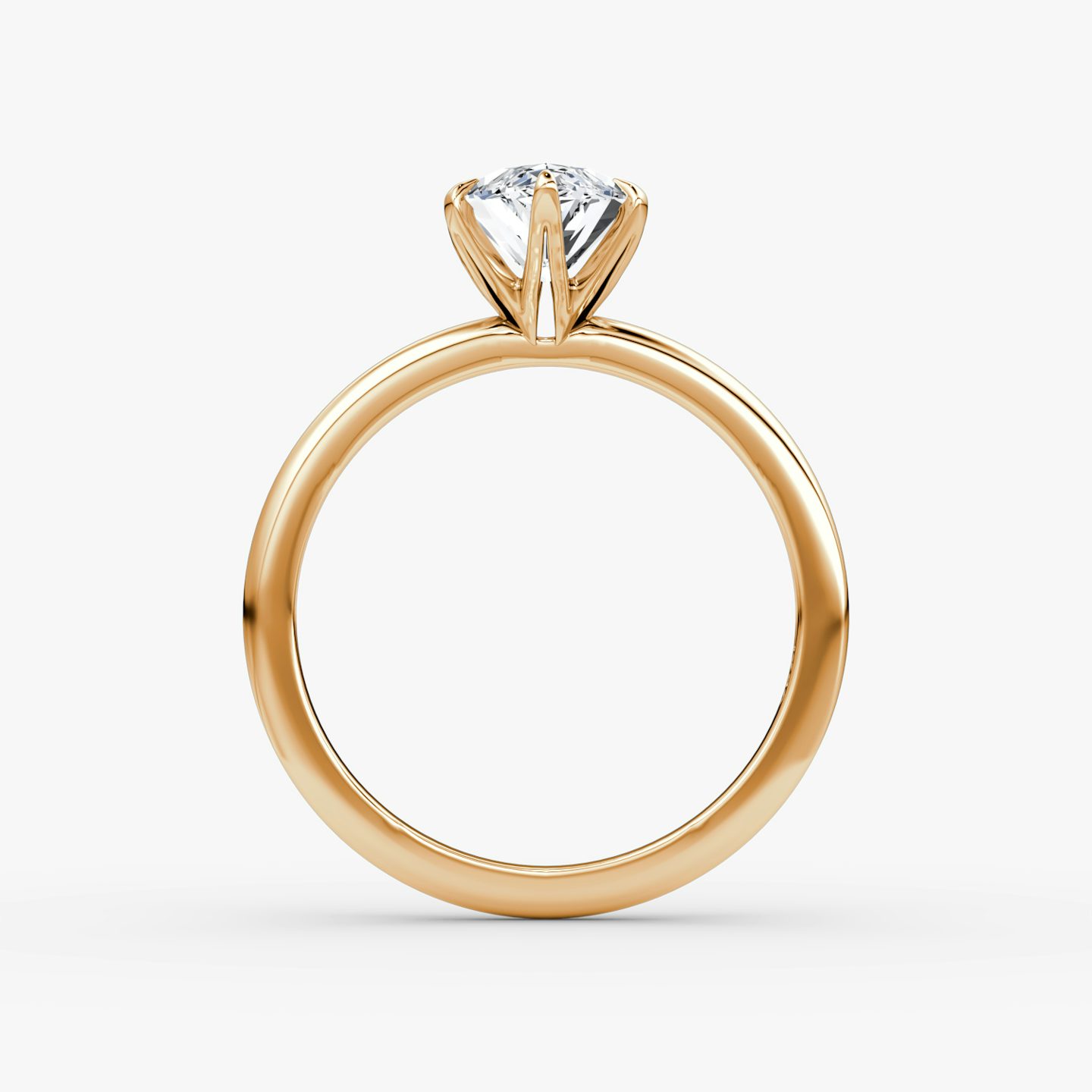 The V | marquise | 14k | rose-gold | bandAccent: plain | diamondOrientation: vertical | caratWeight: other