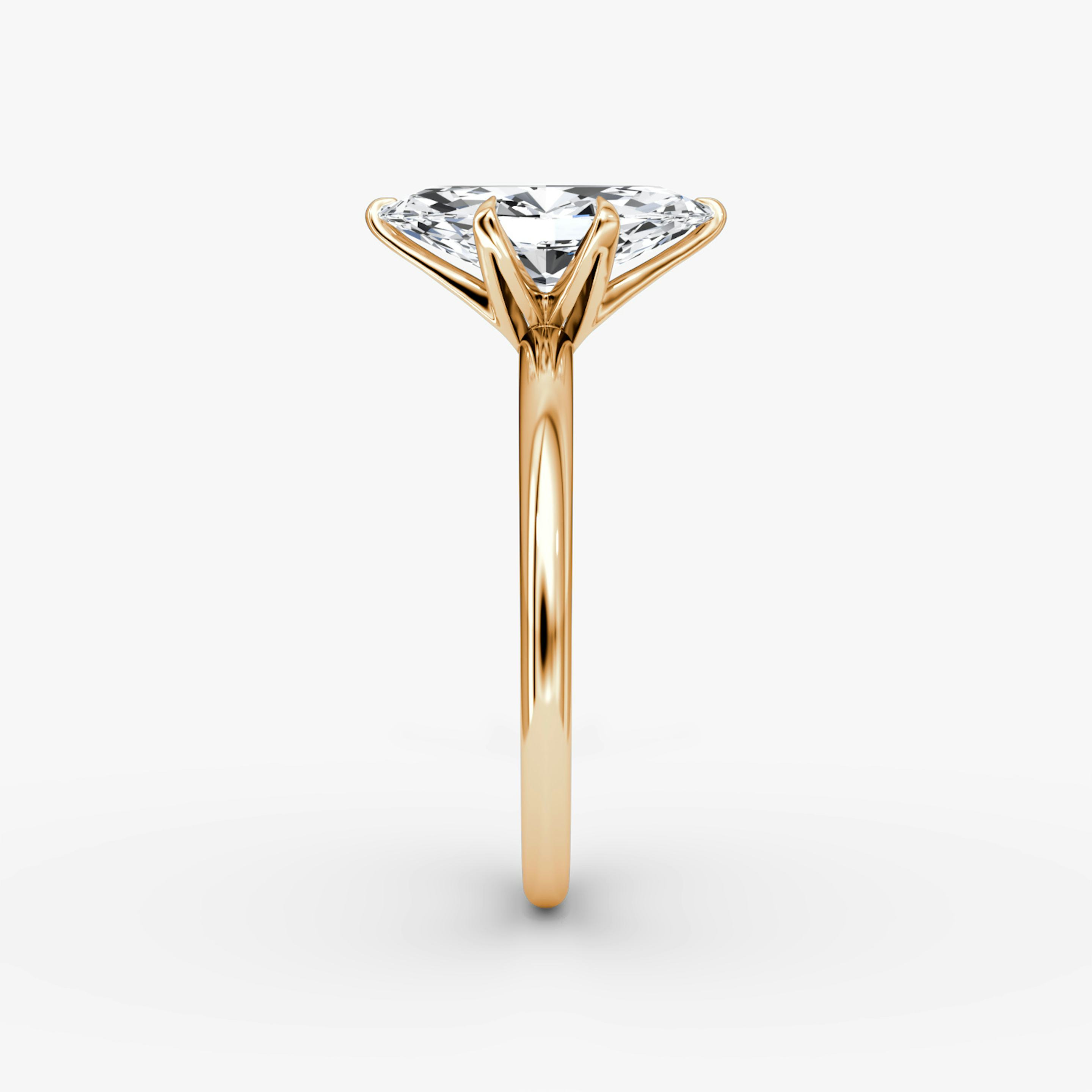 The V | Pavé Marquise | 14k | 14k Rose Gold | Band: Plain | Diamond orientation: vertical | Carat weight: See full inventory